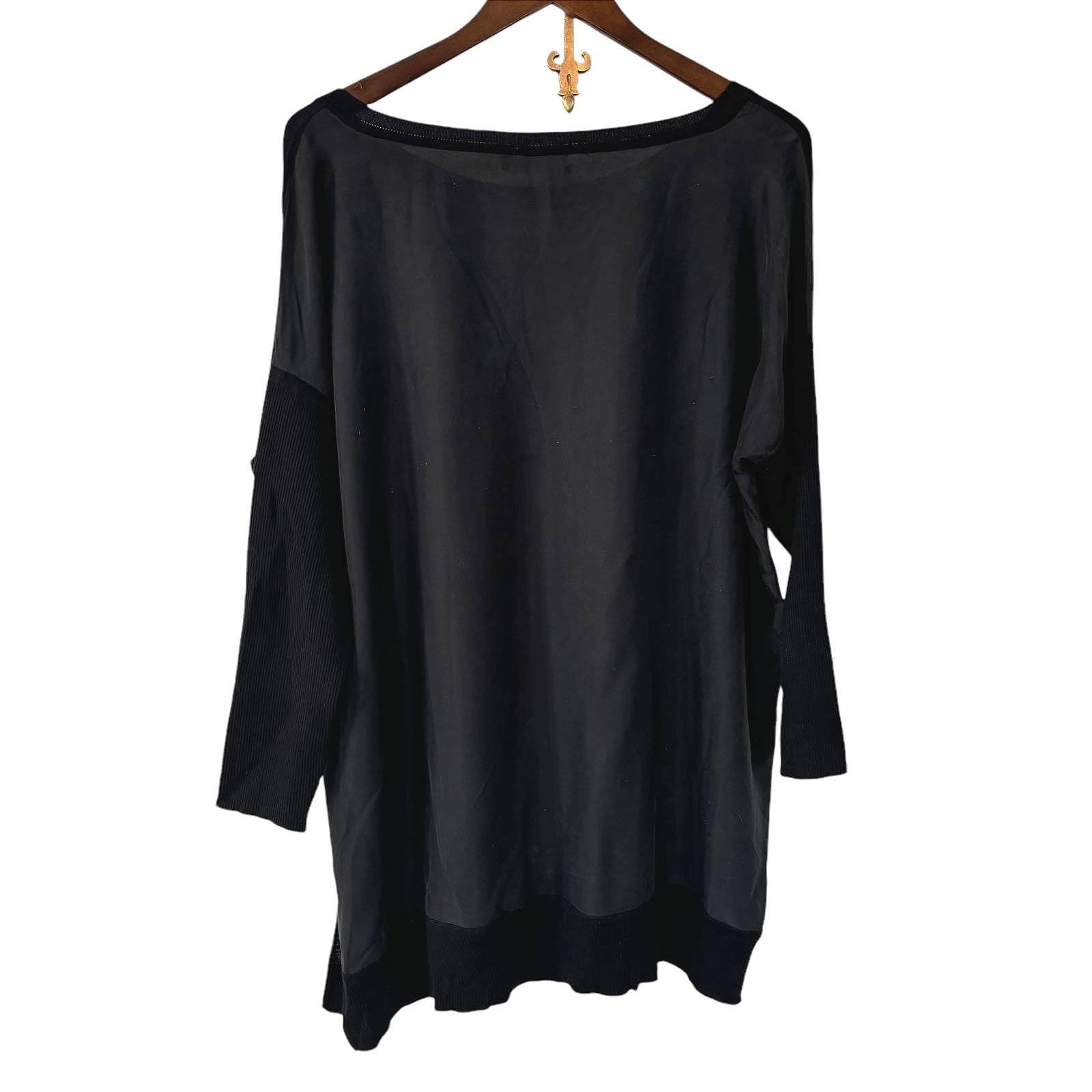 Designer Cluny Women's Silk Shirt Size L Size L / US 10 / IT 46 - 2 Thumbnail
