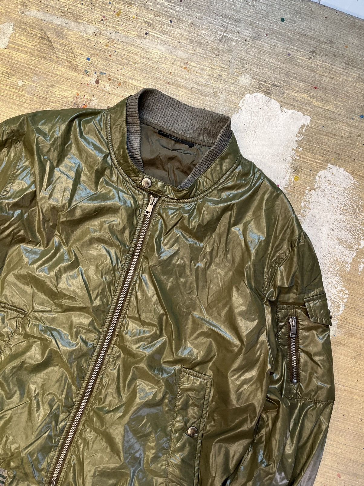 Gucci Gucci Green Polyamide Bomber Jacket - Frida Giannini Size US M / EU 48-50 / 2 - 7 Thumbnail