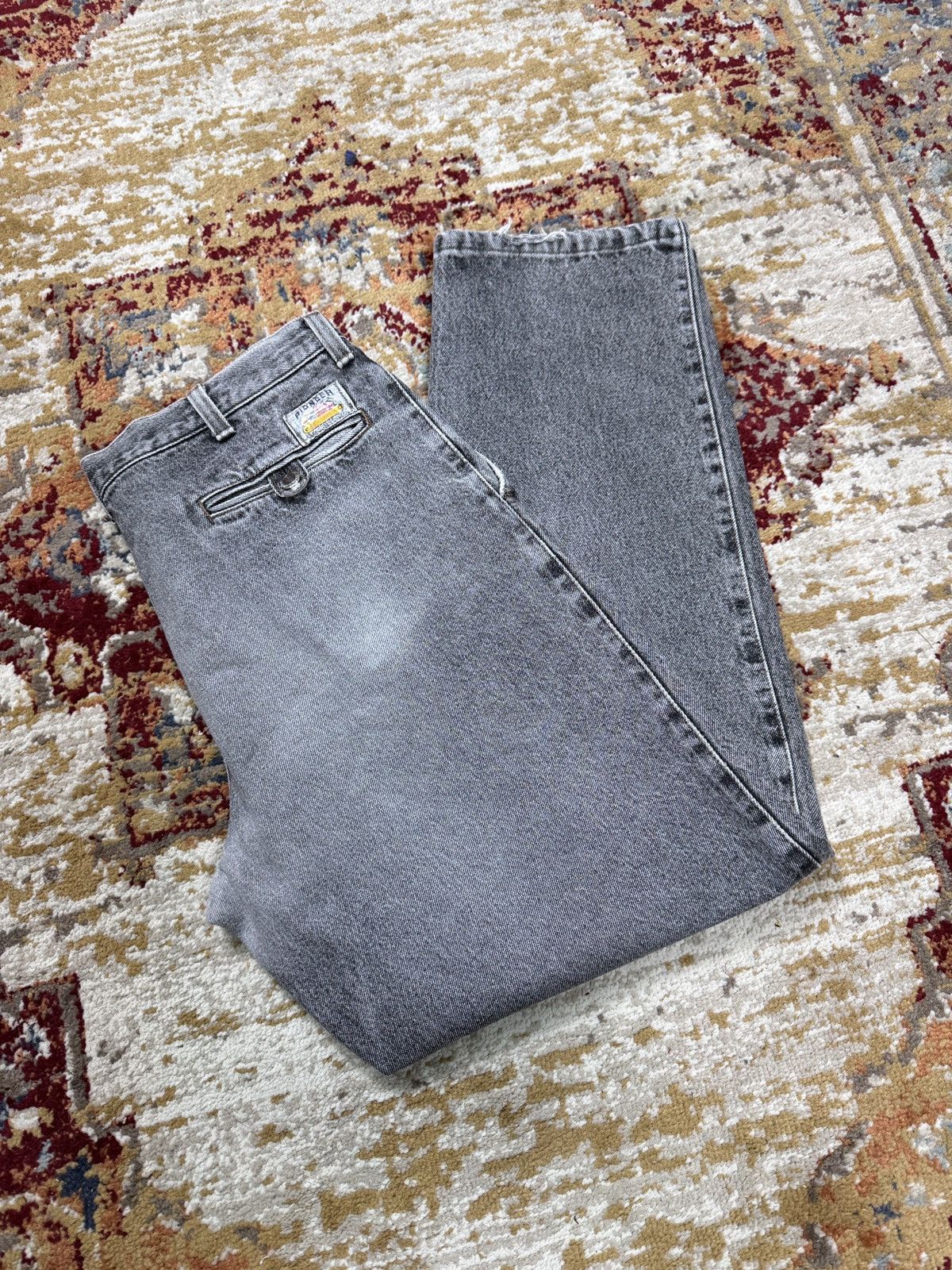 Other ᶠᵃⁿᶜʸᵍᵘʸ Vintage Baggy Washed Denim Jeans Wide leg Y2K Size US 33 - 2 Thumbnail