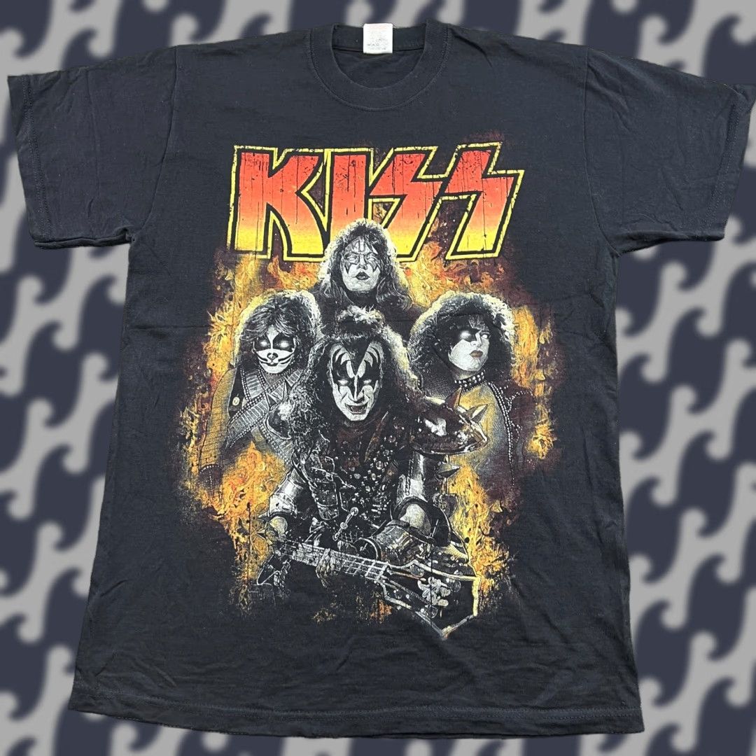 Fruit Of The Loom Vintage Fruit of the Loom KISS Shirt Mens M Black Fan tee Shirt Mens M Black Fan tee Size US M / EU 48-50 / 2 - 1 Thumbnail