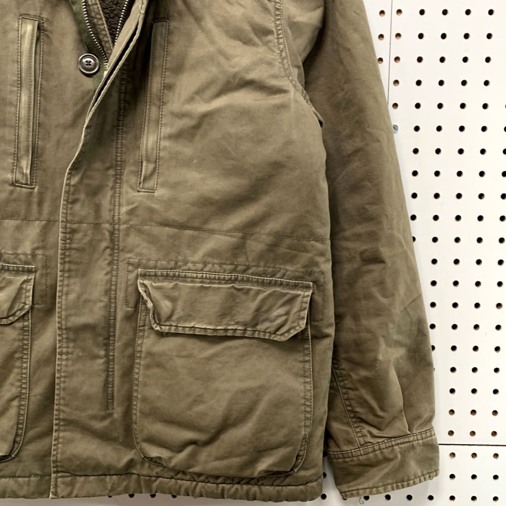 Gap Gap Military Jacket Heavyweight Sherpa Lined FIeld Coat Brown Mens Medium Size US M / EU 48-50 / 2 - 7 Thumbnail