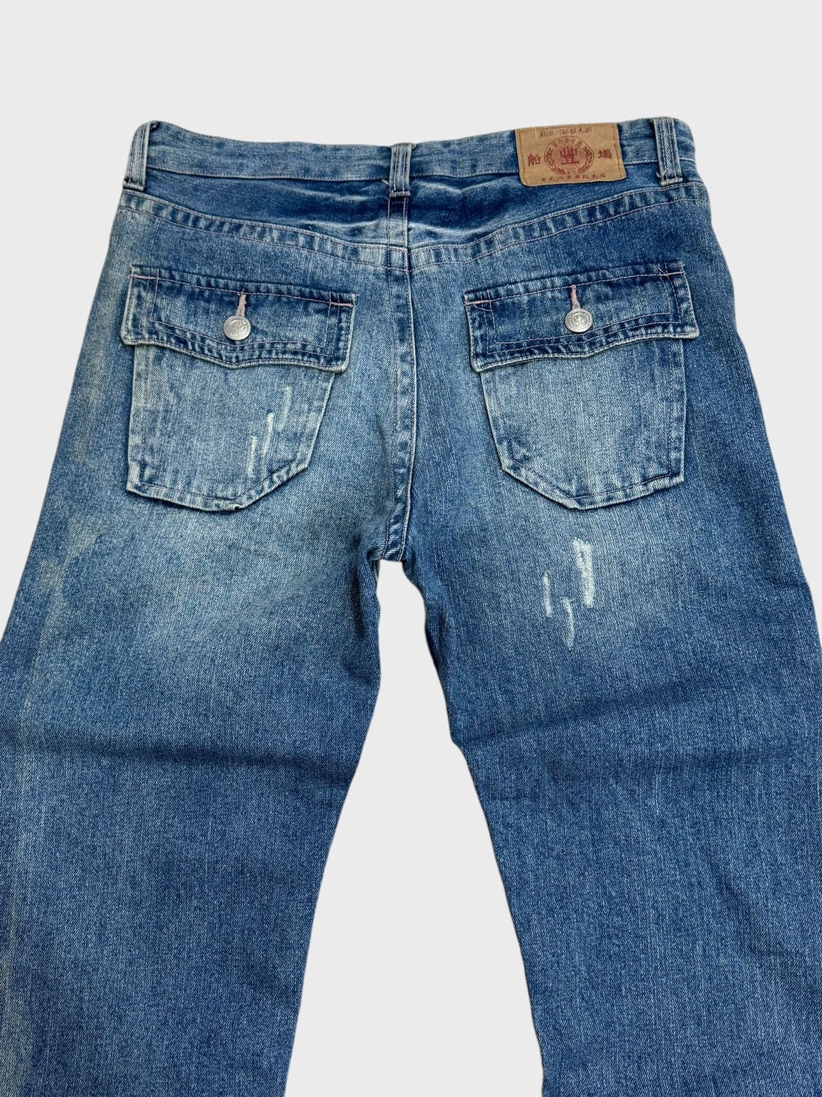 Japanese Brand VINTAGE KARAKURI TAMASHI TRADITION DRAGON ACID WASH DENIM Size US 32 / EU 48 - 9 Thumbnail