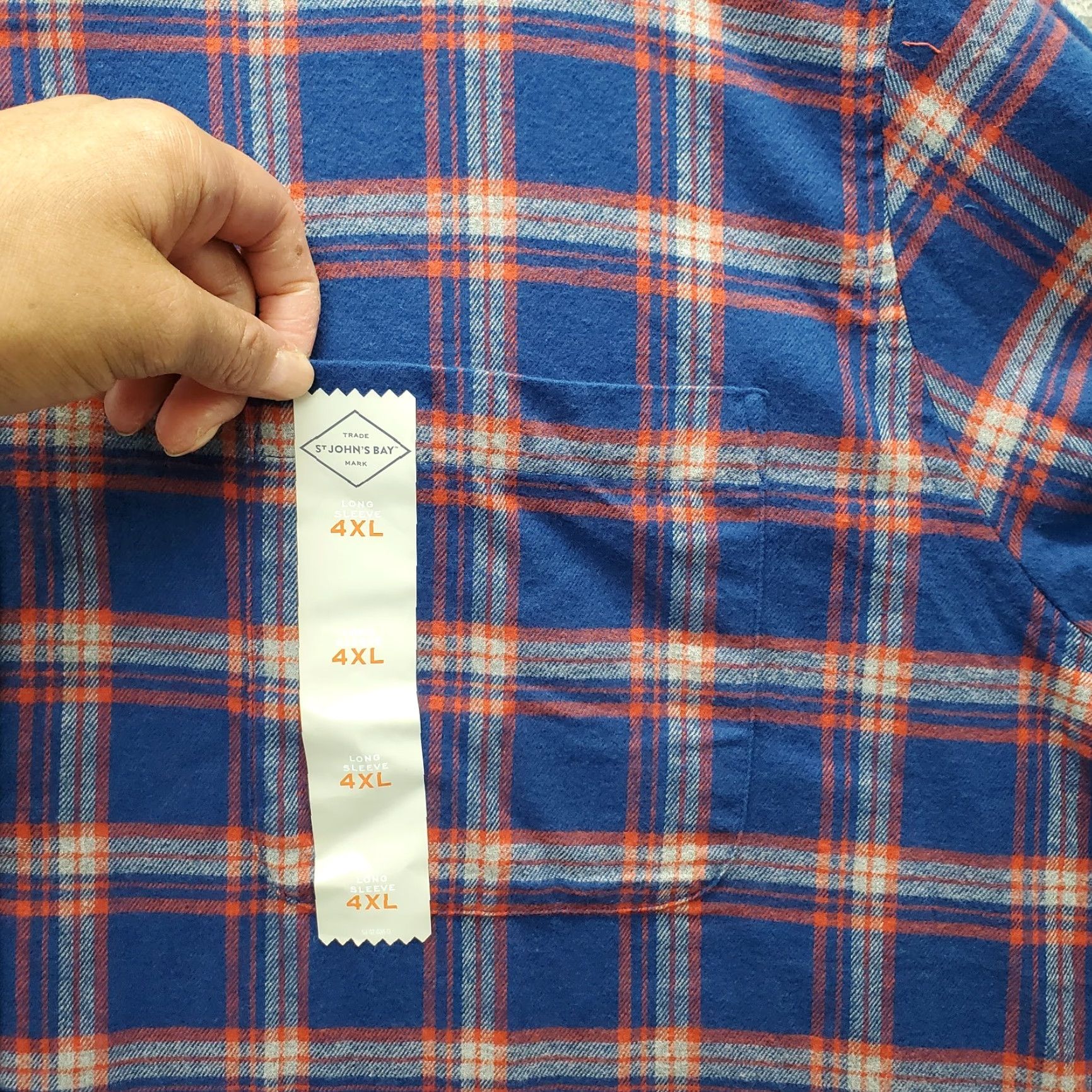 Vintage St. John's Bay Shirt Mens 4XL Multi Plaid Flannel Button-Up Casual Fall Winter Size US XXL / EU 58 / 5 - 5 Thumbnail