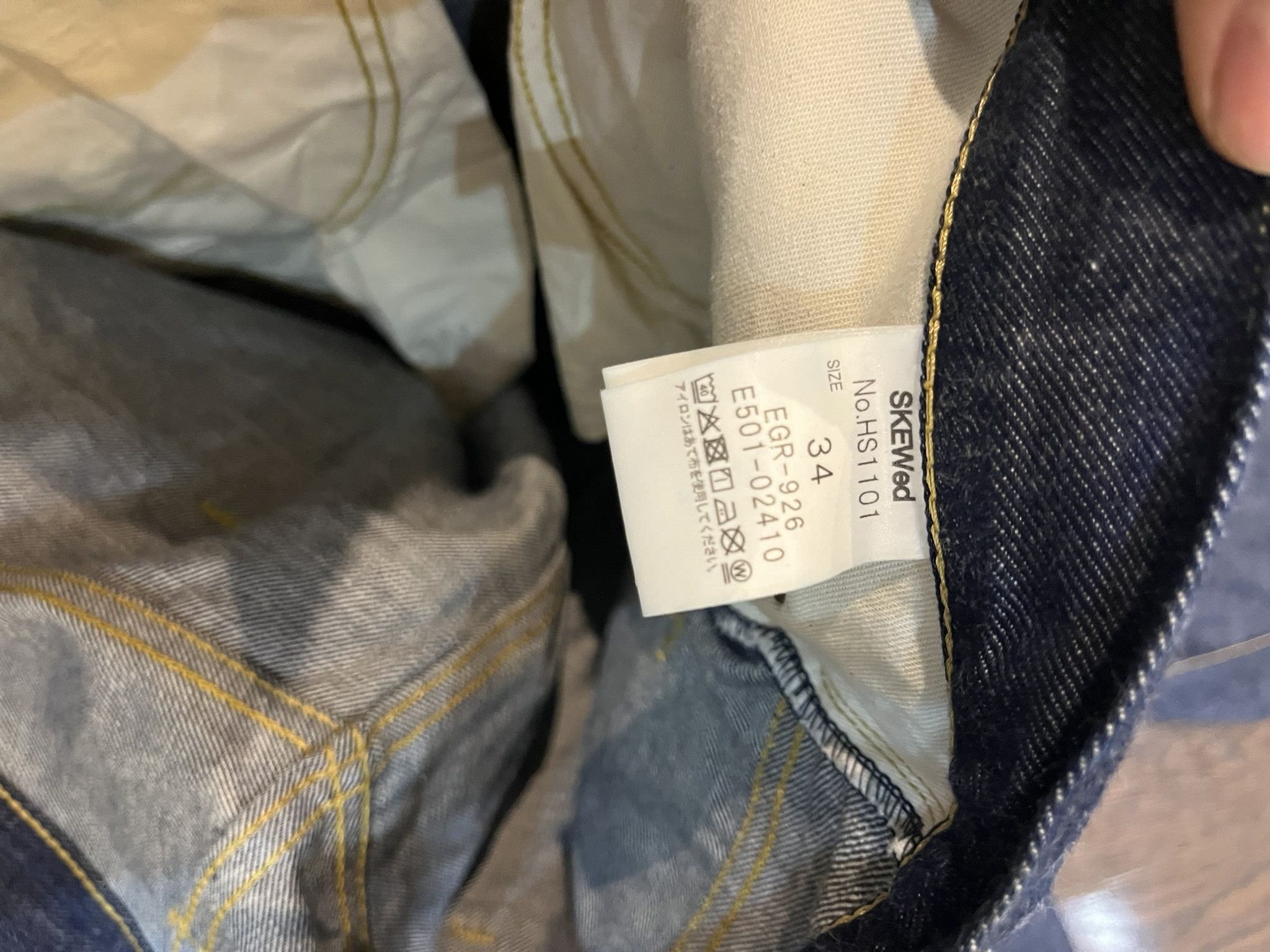 Edwin SKEWed Jeans Japanese denim W34 L30 Size US 34 / EU 50 - 4 Thumbnail
