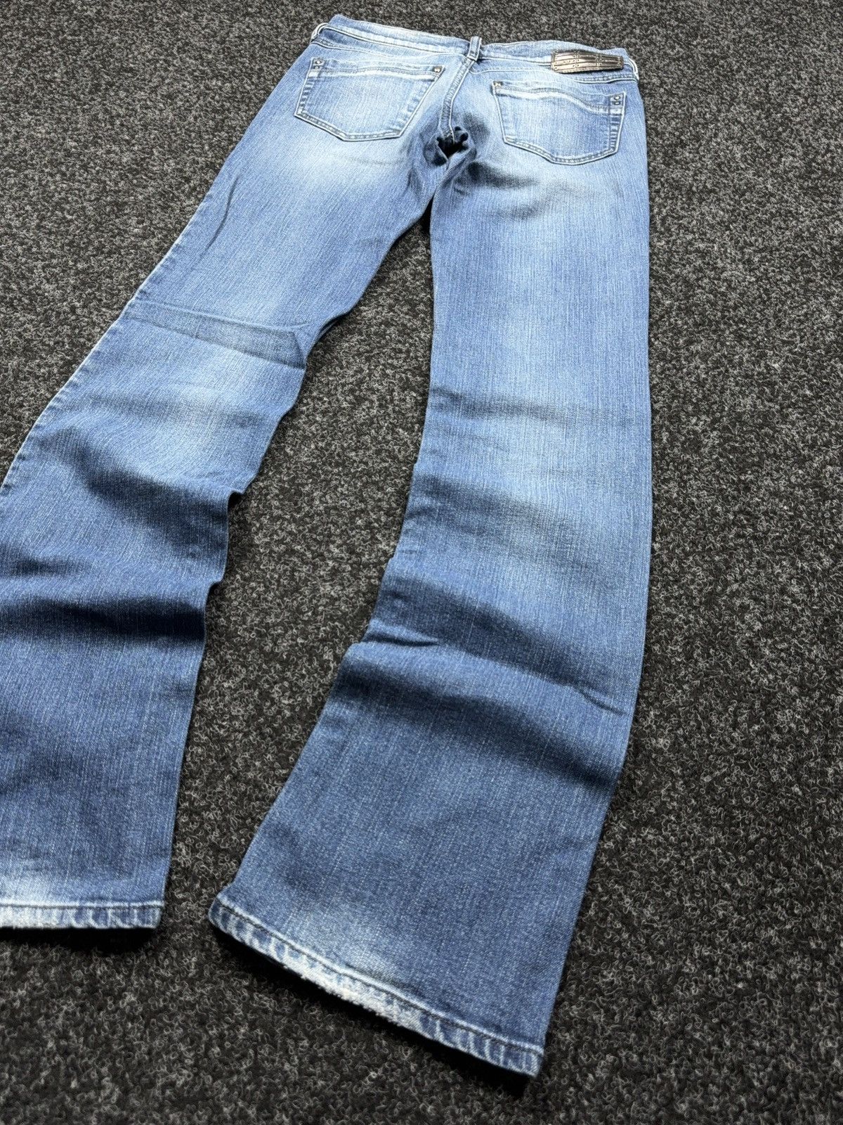 Diesel Luxury Retro 00s Diesel Ronhoir Low Rise Bootcut Jeans Y2K Size 28" / US 6 / IT 42 - 15 Thumbnail