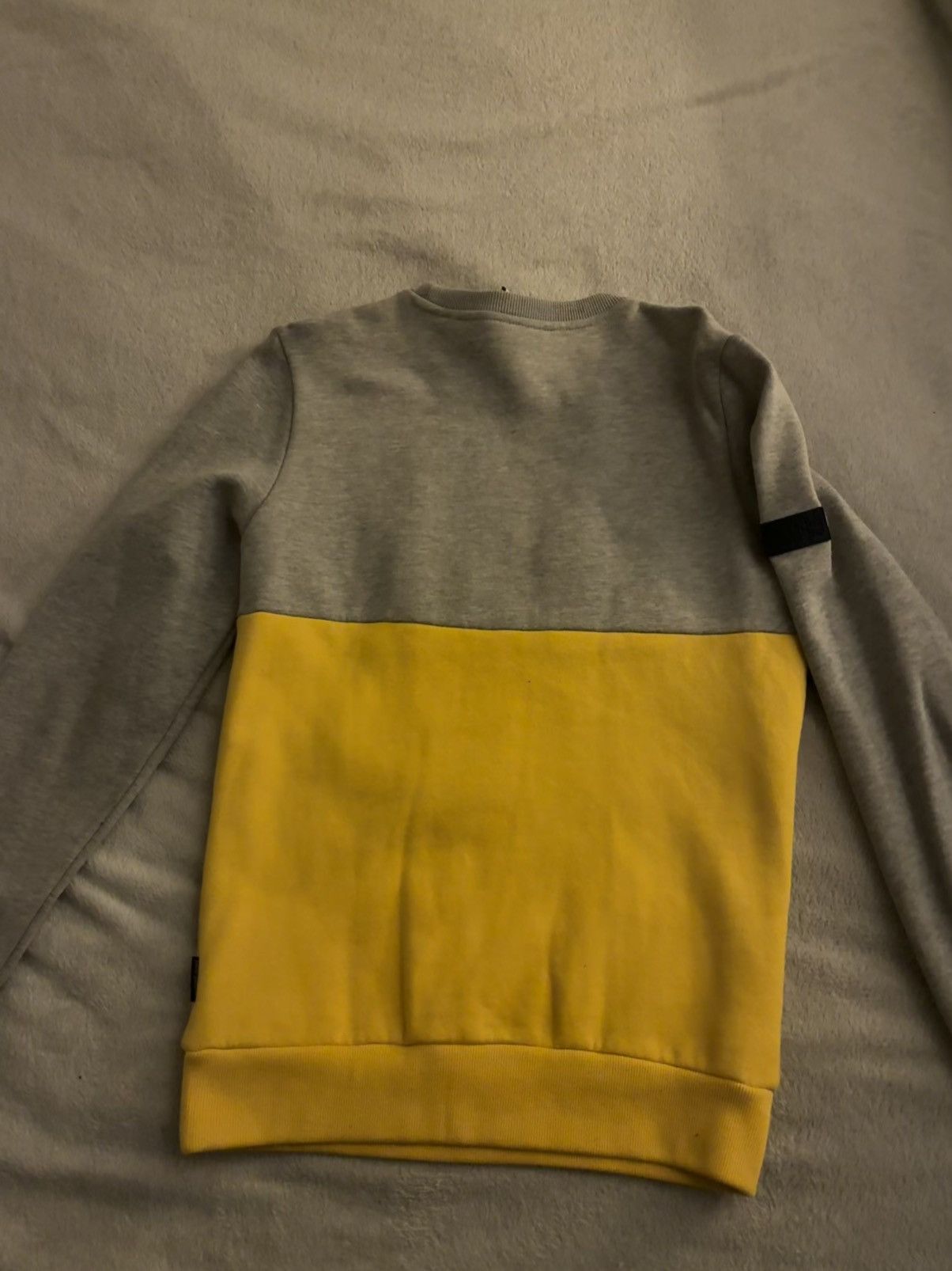 Superdry Grey and Yellow Superdry Sweatshirt Size US S / EU 44-46 / 1 - 2 Thumbnail
