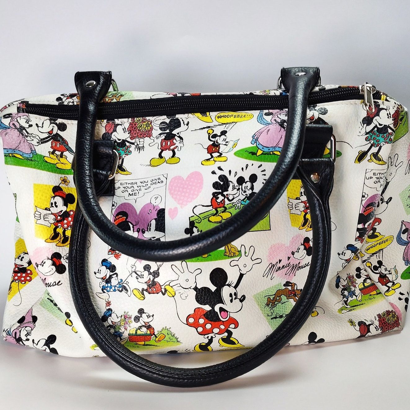Disney Disney Parks Mickey Minnie Comic Sketch Satchel Purse Size ONE SIZE - 3 Thumbnail