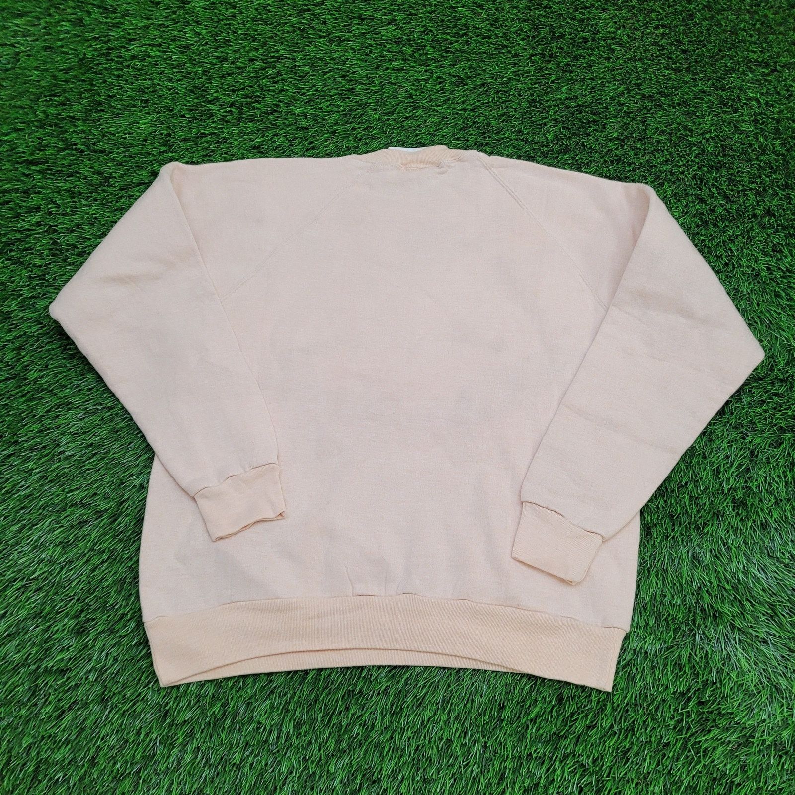 Vintage Vintage 80s Denver Sweatshirt Womens L/XL 21x24 Beige Peach Size XL / US 12-14 / IT 48-50 - 2 Thumbnail