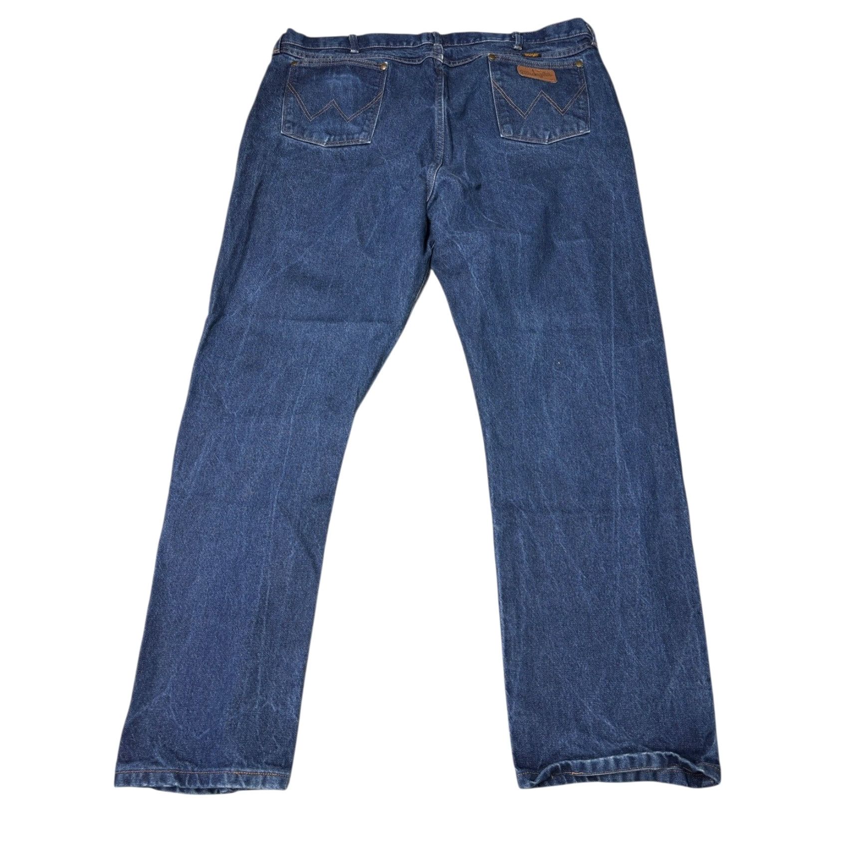 Wrangler Wrangler Jeans 0047MWZ Dark Wash Denim Regular Fit 44x31 Men Bootcut 5-Pocket Cowboy Cut Brown Blue Regular Mens Jeans Size US 44 / EU 60 - 7 Thumbnail