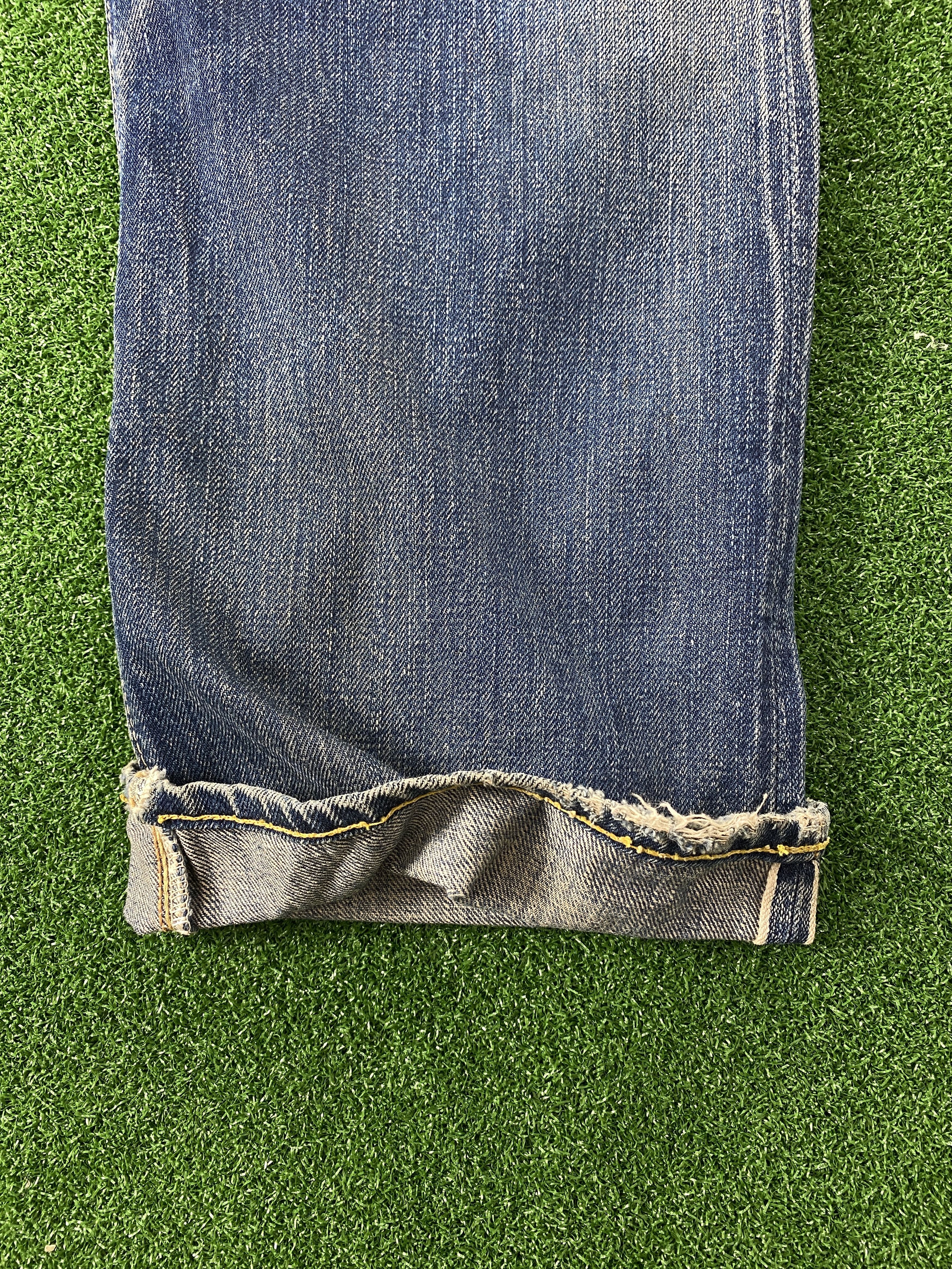 Japanese Brand 💢 Selvedge Joe Mccoy & Co Faded Distressed Jeans CP0084 Size US 32 / EU 48 - 9 Thumbnail