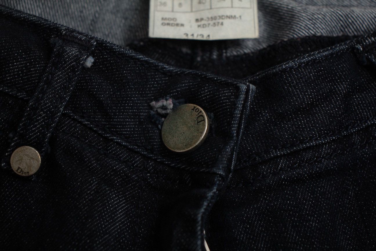 Dior Vintage Dior John Galliano Denim Jeans Size 27" / US 4 / IT 40 - 10 Thumbnail