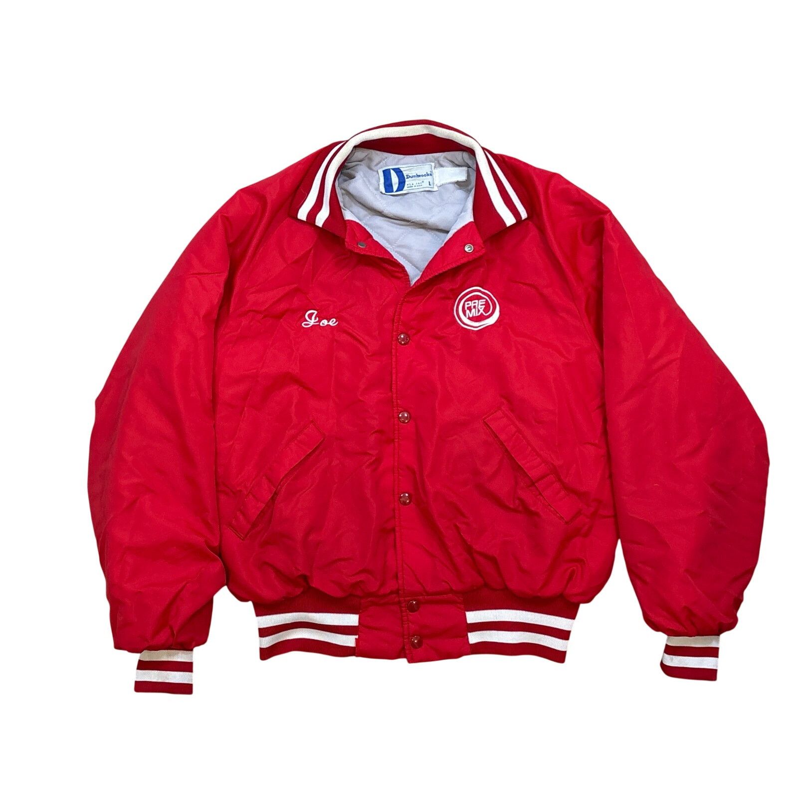 Dunbrooke Vintage 80s Dunbrooke Varsiry Nylon Jacket “Joe” PLA-JAC L Size US L / EU 52-54 / 3 - 1 Thumbnail
