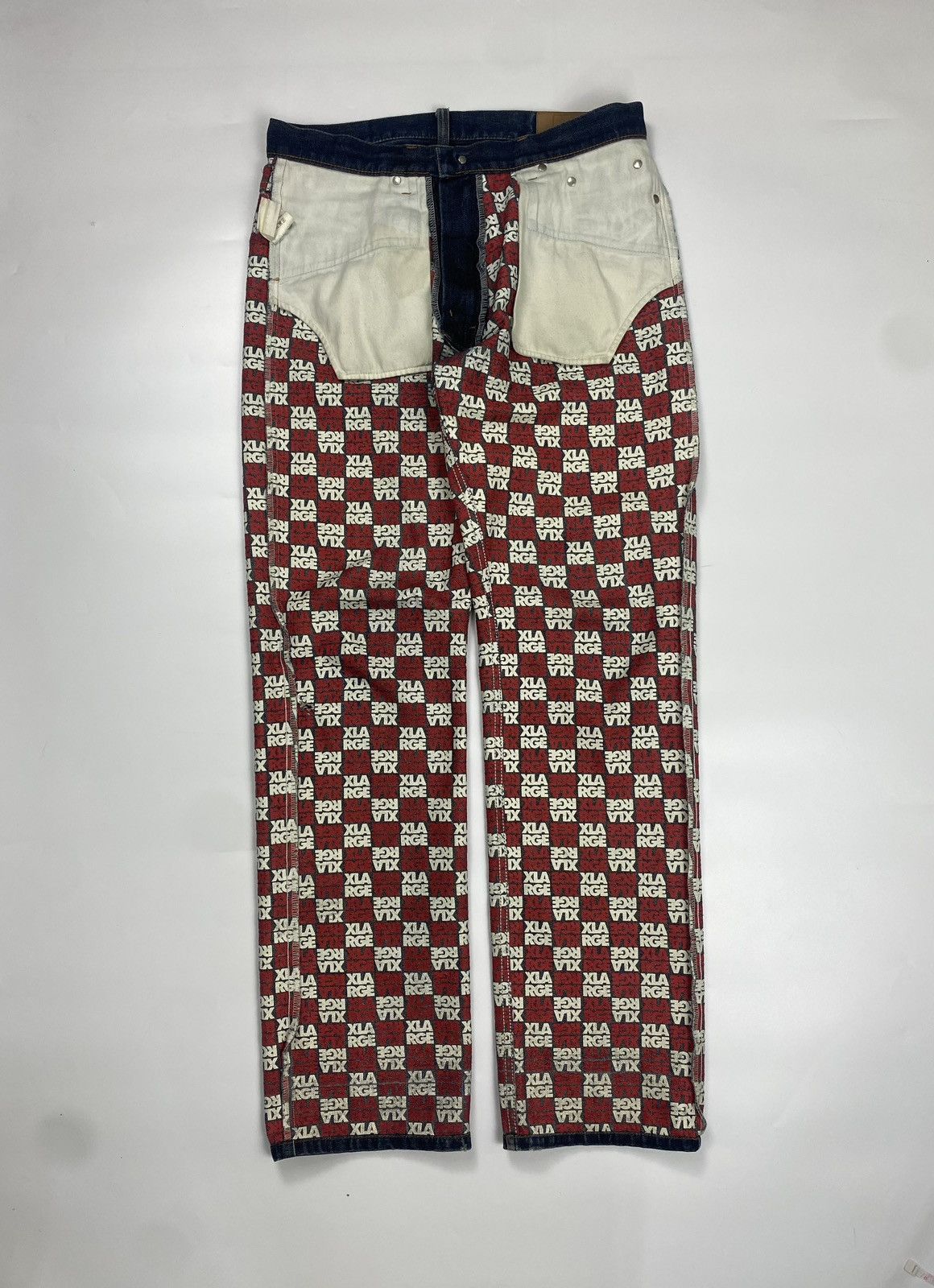 X-LARGE Xlarge Monogram Inside Denim Jeans Size US 32 / EU 48 - 1 Thumbnail