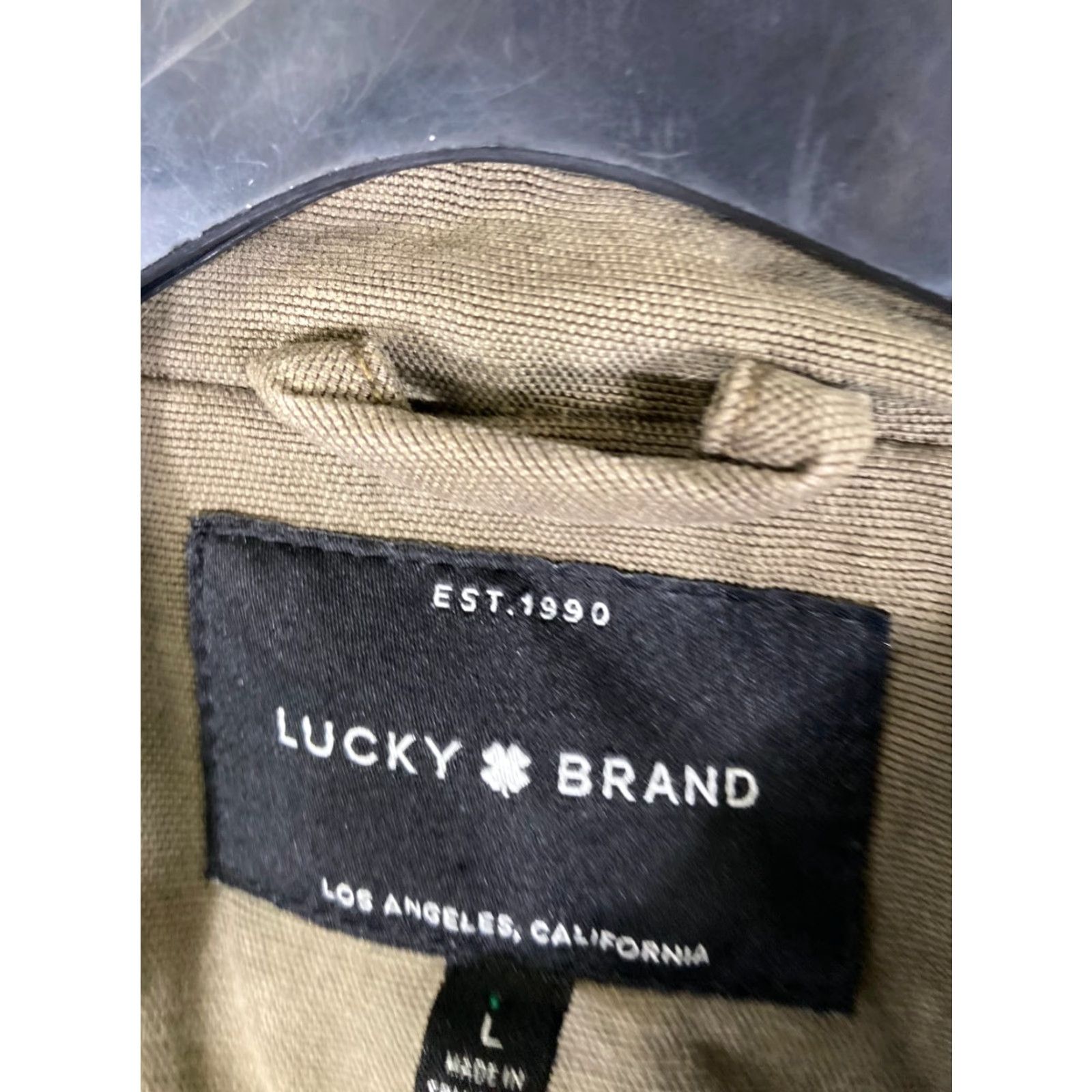 Lucky Brand Lucky Brand Military Parka Jacket Womens L Olive Green Flannel Lined Full Zip Hooded Pockets Casual Outdoor Fall Winter Spring Size L / US 10 / IT 46 - 7 Thumbnail