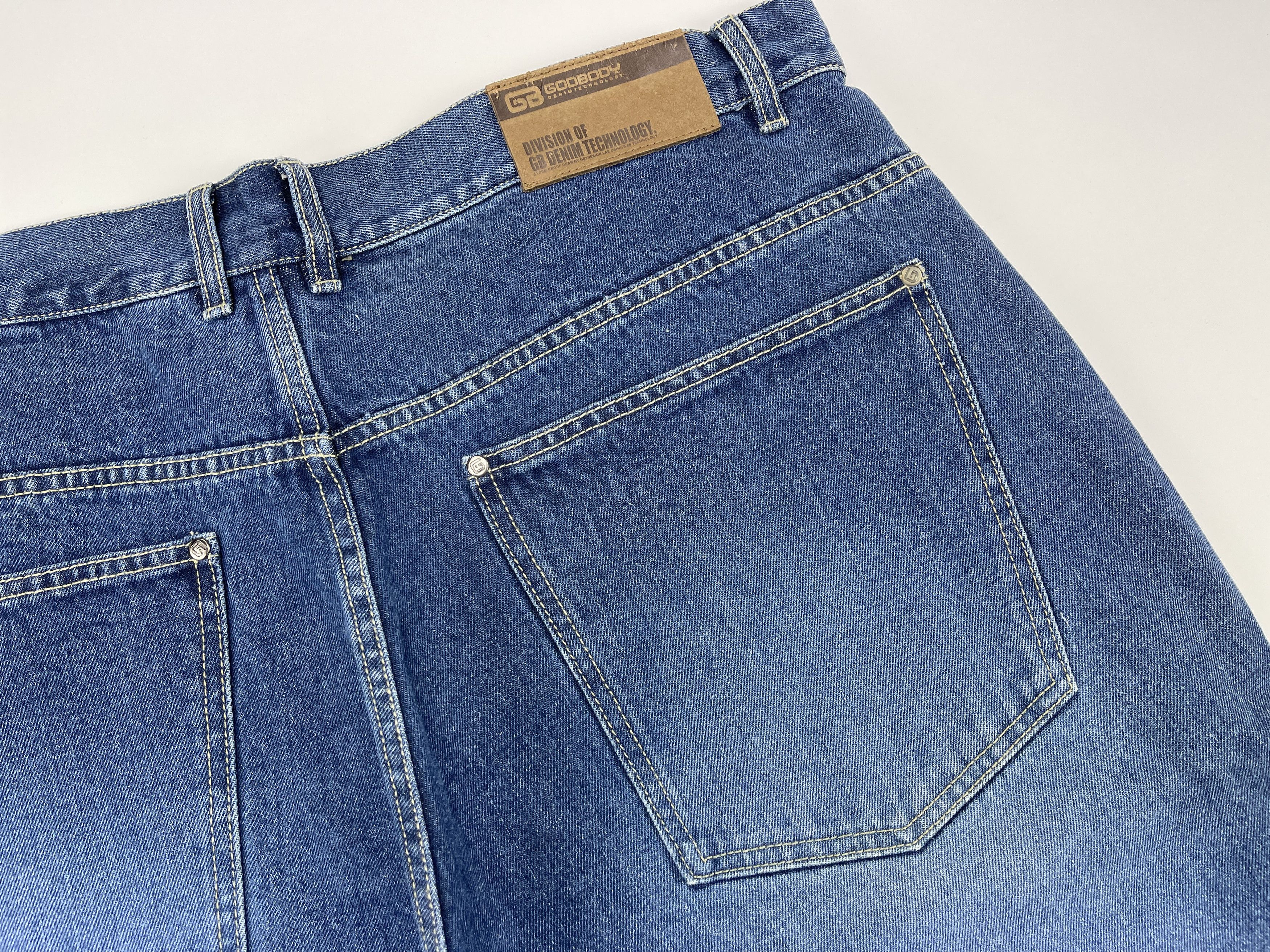 Vintage Godbody shorts, vintage jeans, 90s hip hop, 1990s baggy W 40 Size US 40 / EU 56 - 6 Thumbnail
