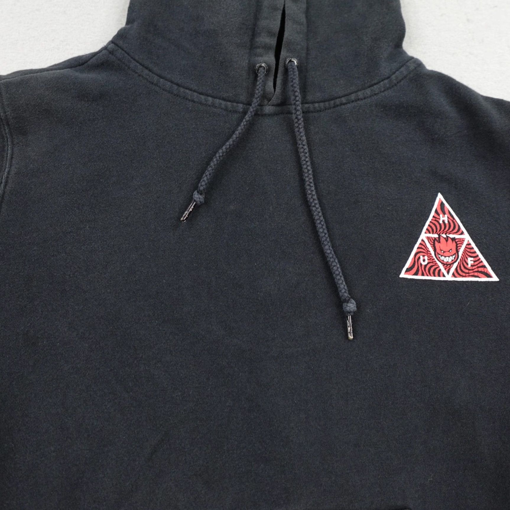 Huf HUF Spitfire Hoodie Mens Small Black Pullover Sweatshirt Skater Skateboarding ^ Size US S / EU 44-46 / 1 - 4 Thumbnail