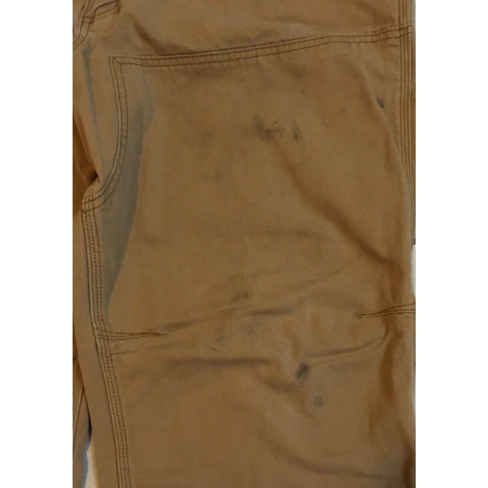 Carhartt VINTAGE Carhartt Faded Distress Double knee Pants 42 Boys Mens 42 Beige Distressed Grunge 90s Trucker Carhartt Style Size US 42 / EU 58 - 6 Thumbnail