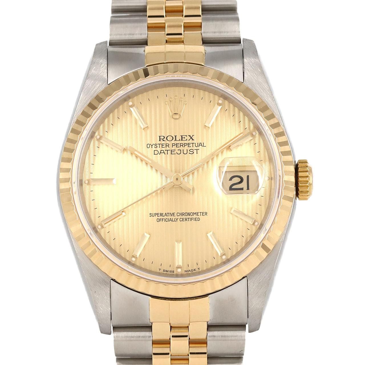 Rolex Rolex Datejust Stainless Steel x Yellow Gold Automatic Metal Automatic 16233 DUTY FREE for USA