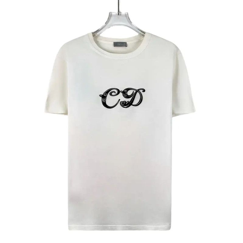 Dior Dior White Cotton T-Shirt for Women 0089 Size XS / US 0-2 / IT 36-38 - 1 Thumbnail