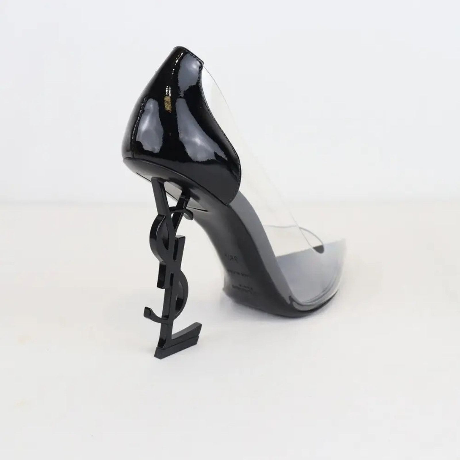 Saint Laurent Paris o1rshd1 Opyum 110 Pump in Nero/Transparent Size US 9 / IT 39 - 8 Thumbnail