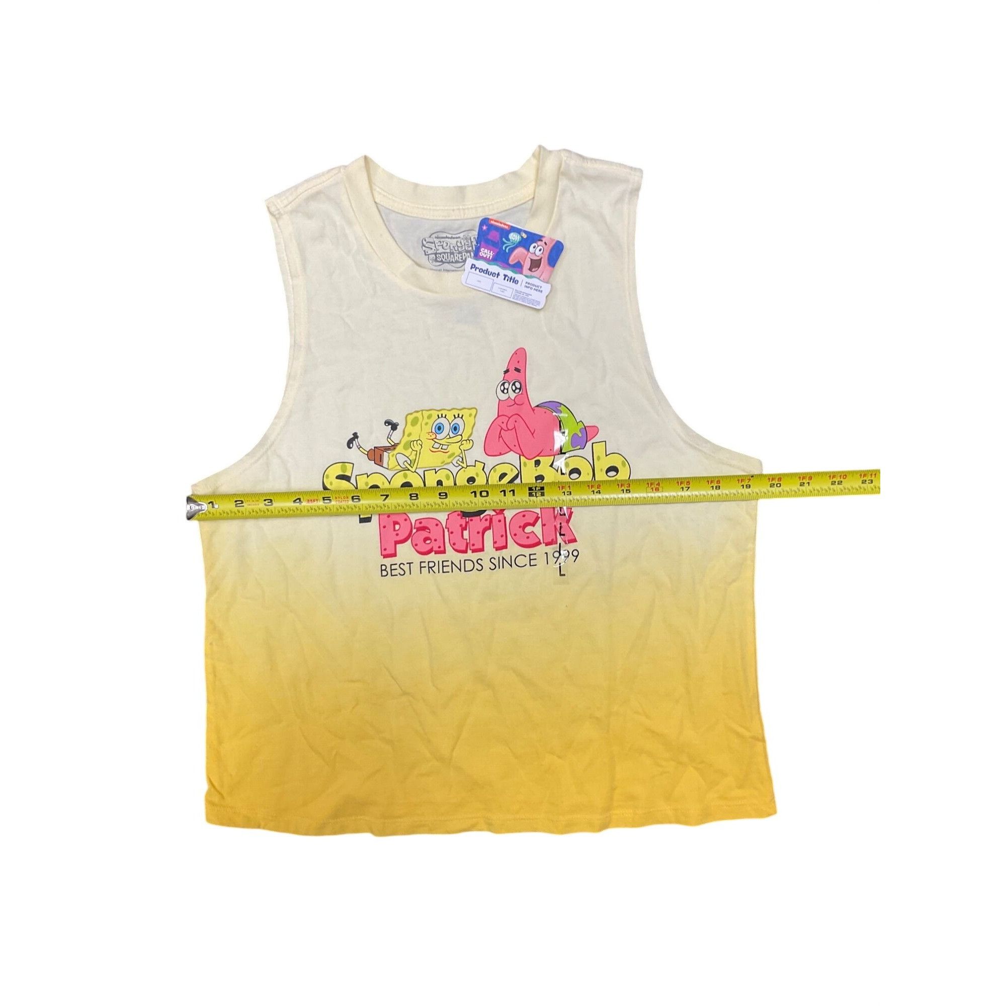 Nickelodeon Nickelodeon Spongebob Patrick Yellow Ombre Tank Top L Size L / US 10 / IT 46 - 4 Thumbnail