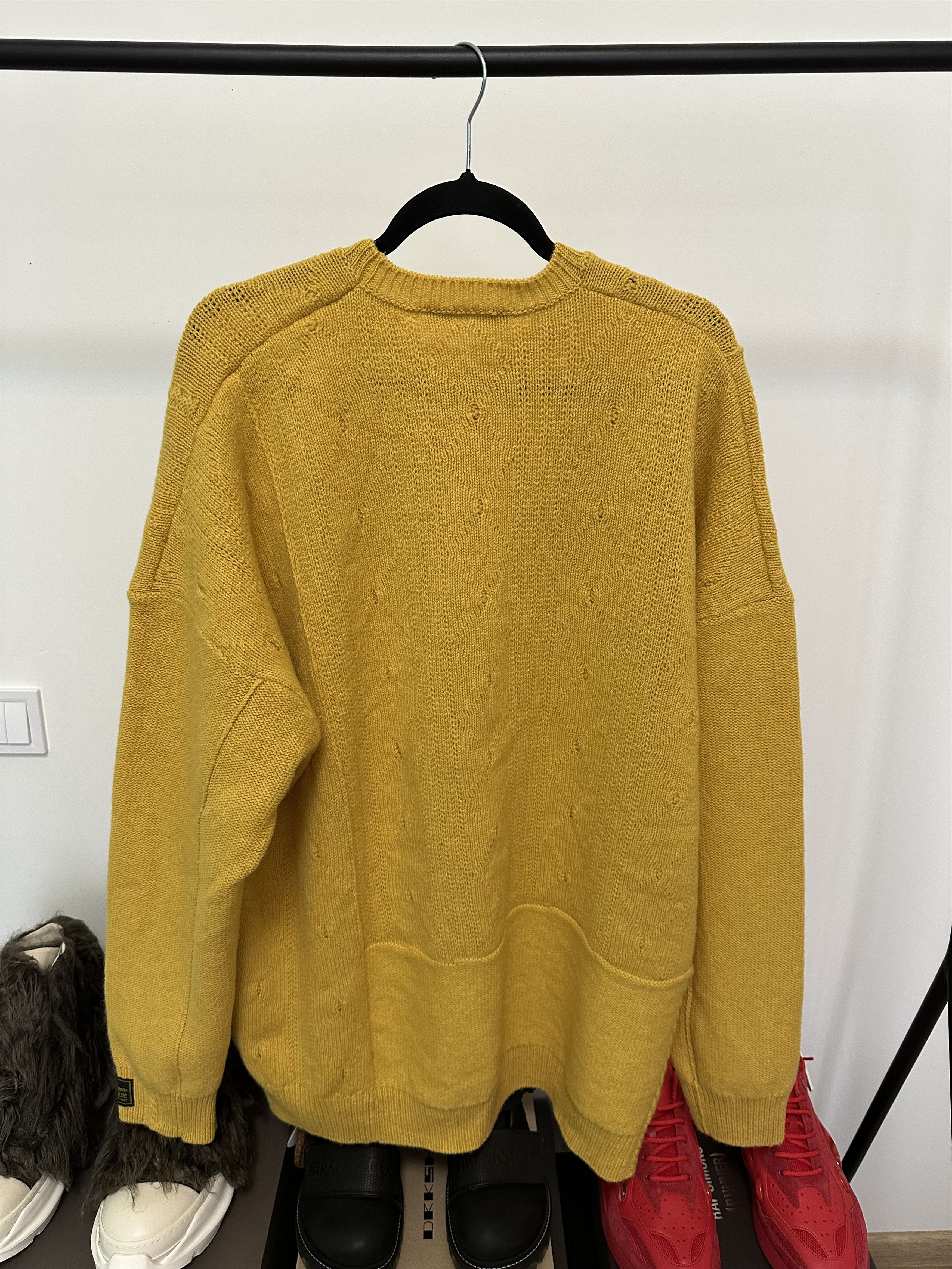 Raf Simons FW22 Raf Simons "Ghost" Yellow Knit Sweater – Size 2 Size US M / EU 48-50 / 2 - 2 Thumbnail