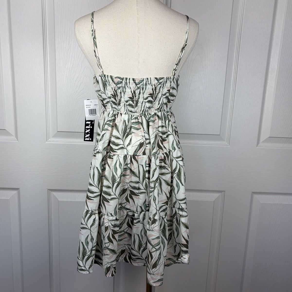 Other Trixxi white green palm leaf tiered mini dress Size S / US 4 / IT 40 - 2 Thumbnail