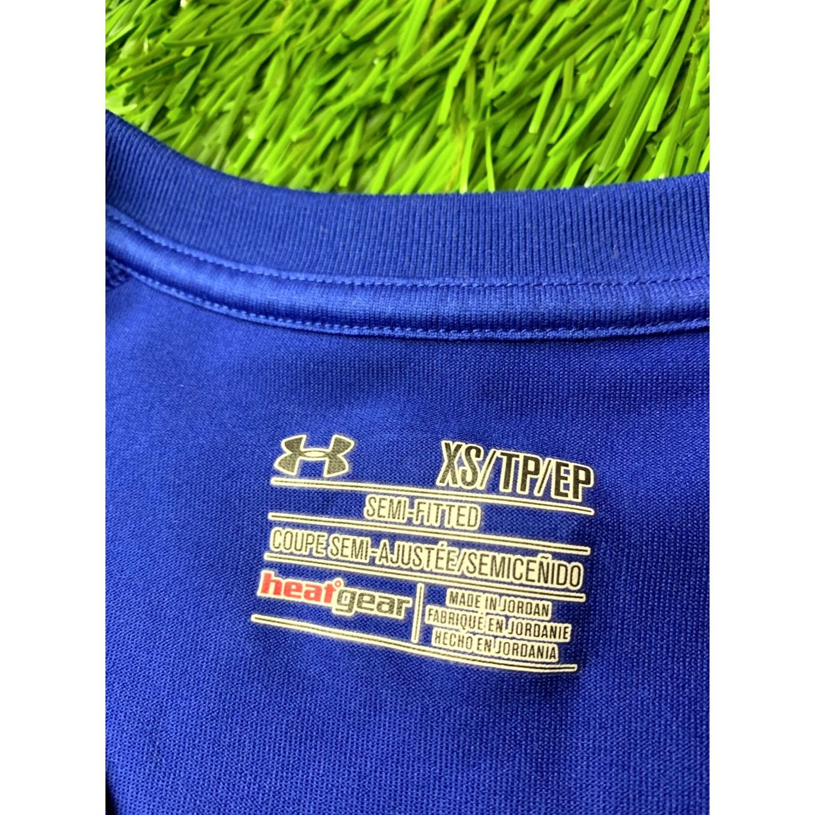 Under Armour UNDER ARMOUR HEATGEAR WOMEN SHIRT XS BLUE COMPRESSION TRAINING T-SHIRT jersey ORIGINAL SIZE XS Size XS / US 0-2 / IT 36-38 - 4 Thumbnail