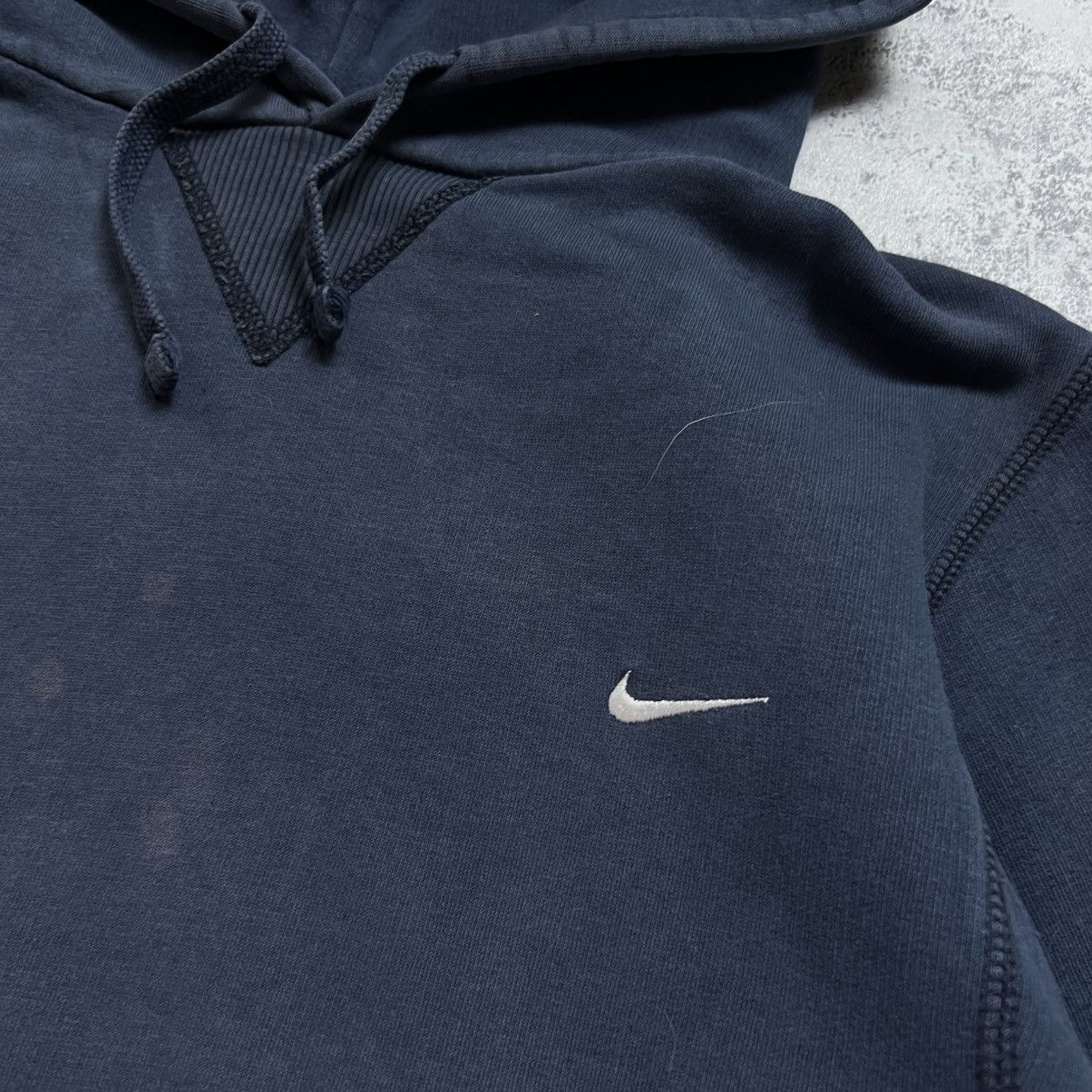 Nike 90s NIKE SWOOSH VINTAGE Y2K BLANK OVERSIZED RETRO HOODIE Size US S / EU 44-46 / 1 - 4 Thumbnail