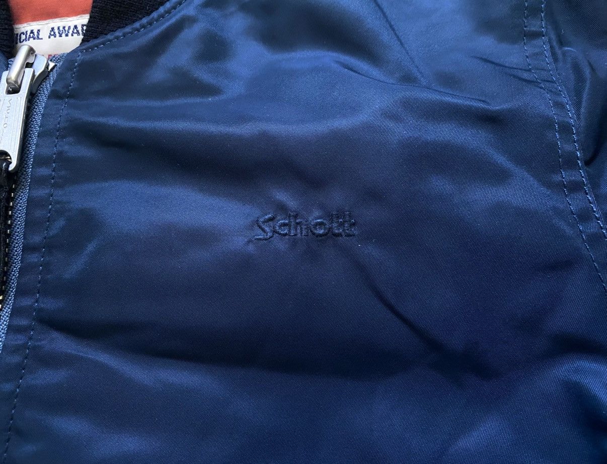 Schott Schott Bros. Inc. MA-1 American College Navy Bomber Jacket Size S / US 4 / IT 40 - 23 Thumbnail