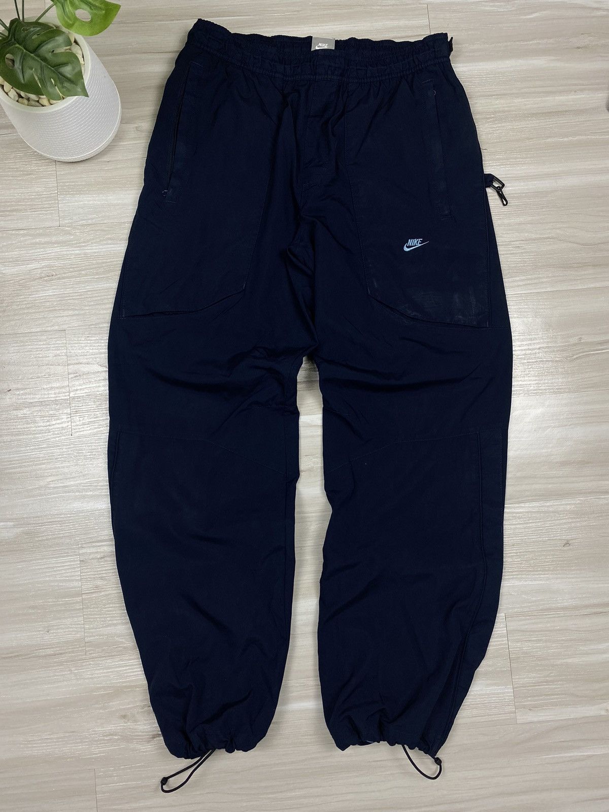 Nike × Vintage Nike Air swoosh Nylon Track Pants Drill Vintage Size US 32 / EU 48 - 3 Thumbnail