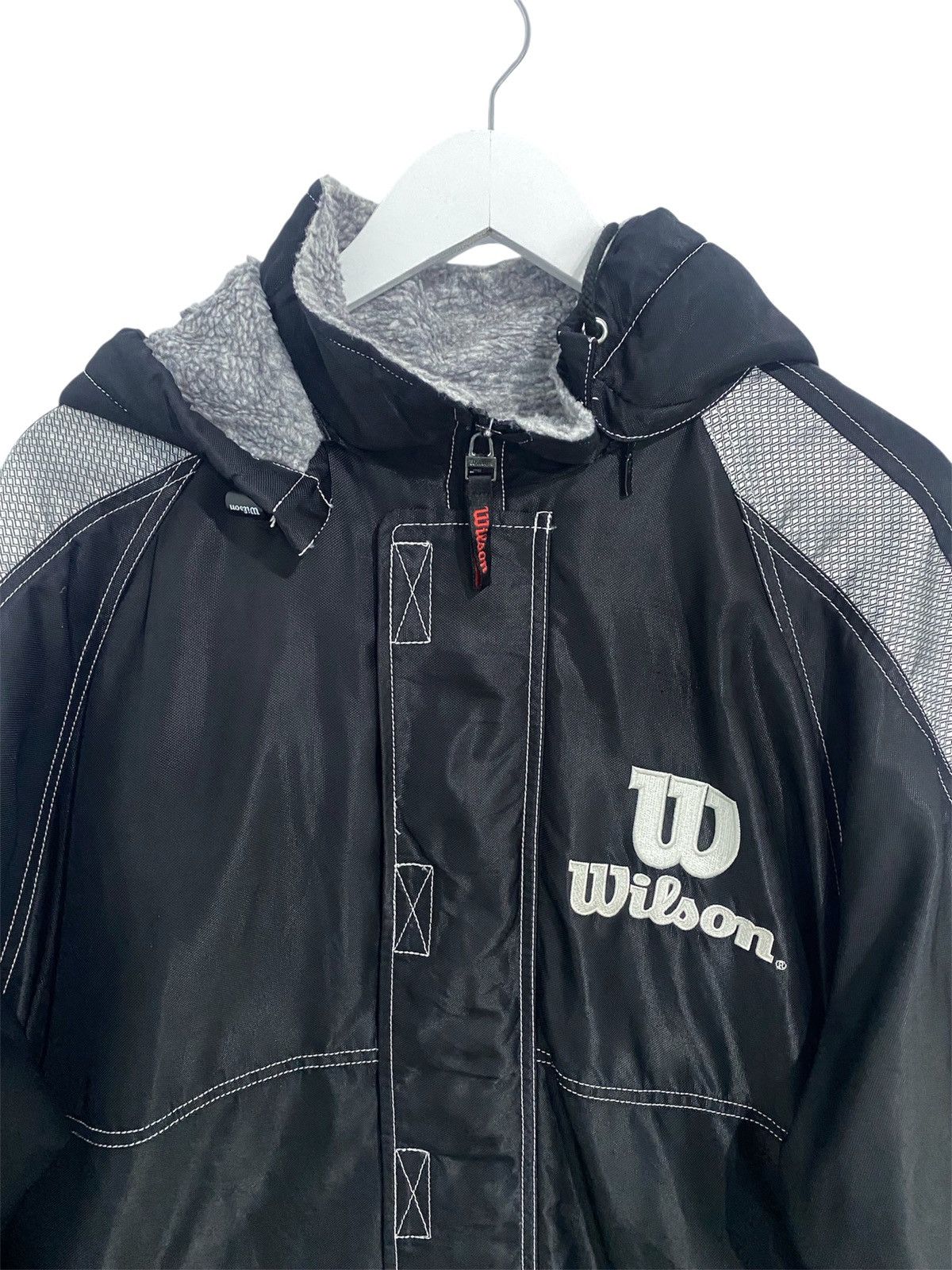Wilson wilson Hoodie Big Logo Long Jacket Size US XL / EU 56 / 4 - 4 Thumbnail