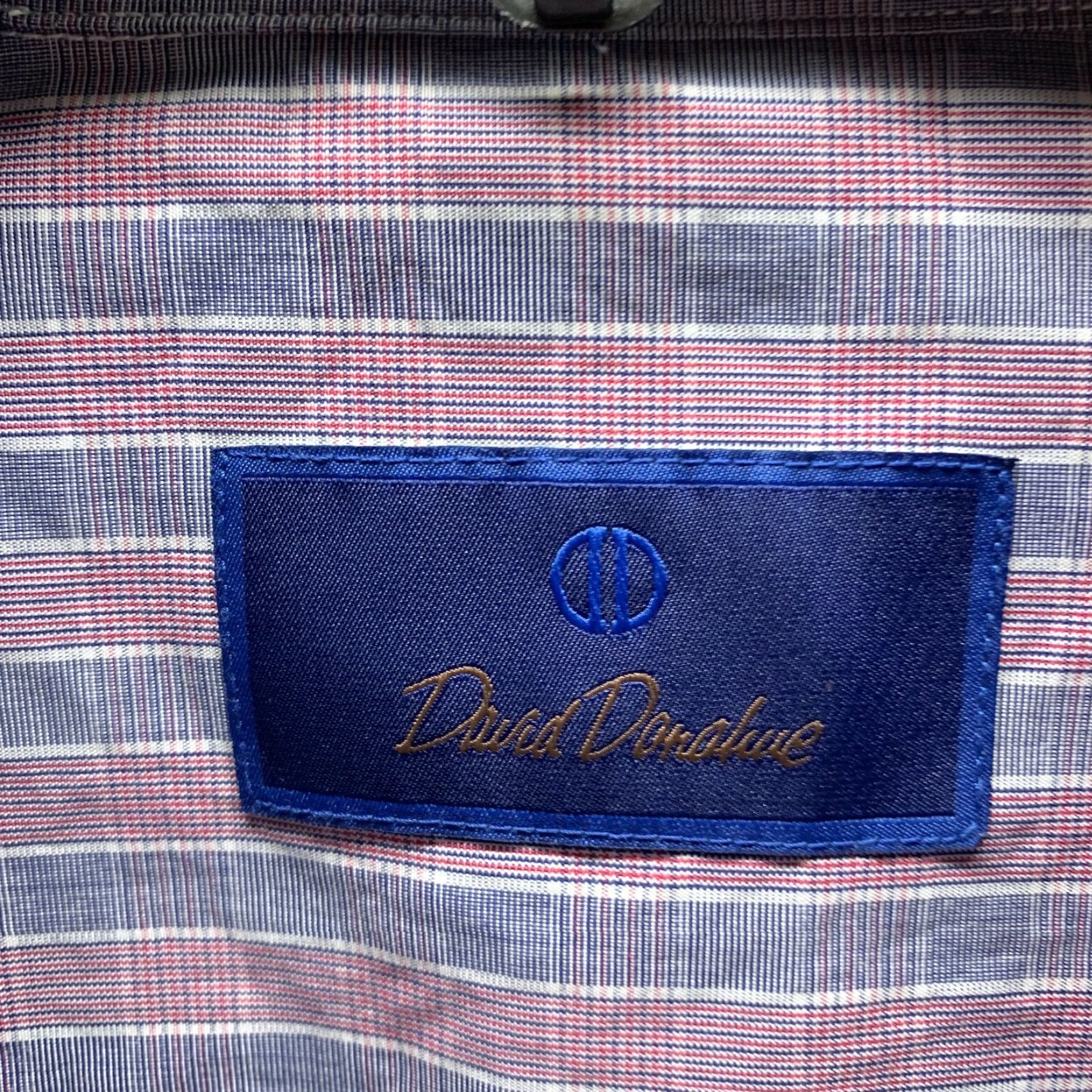 David Donahue **David Donahue Red Plaid Button-Up Shirt Adult Large Cotton** User: David Donahue Red Plaid Button-Up Shirt Adult Large Cotton Size 42R - 7 Thumbnail