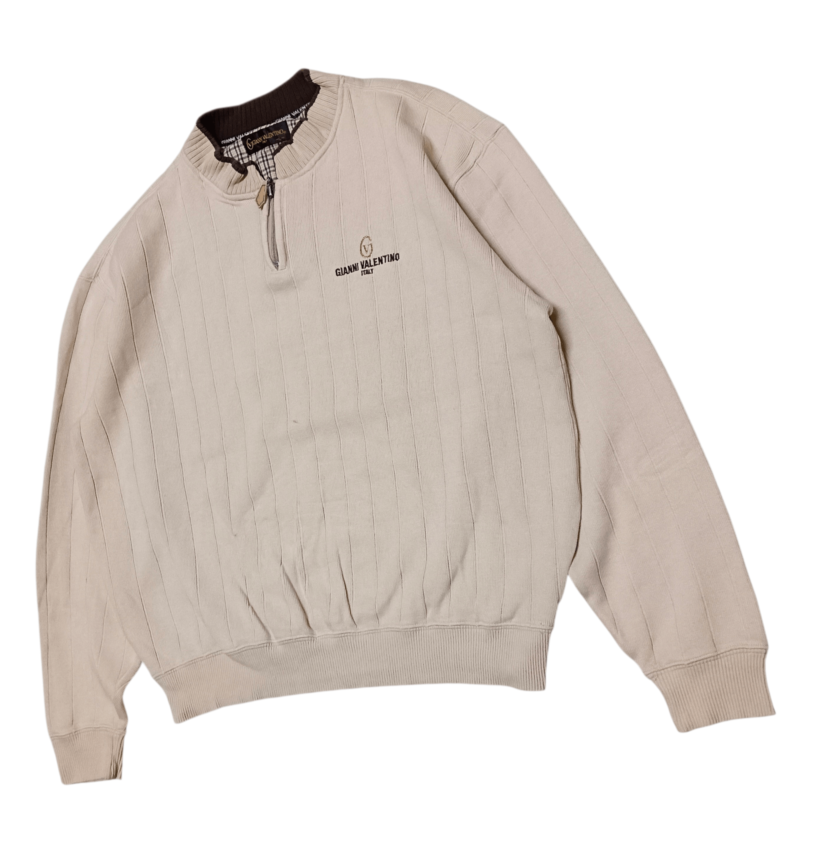 Gianni Valentino Gianni Valentino Half Zipper Sweatshirt Size US M / EU 48-50 / 2 - 2 Thumbnail