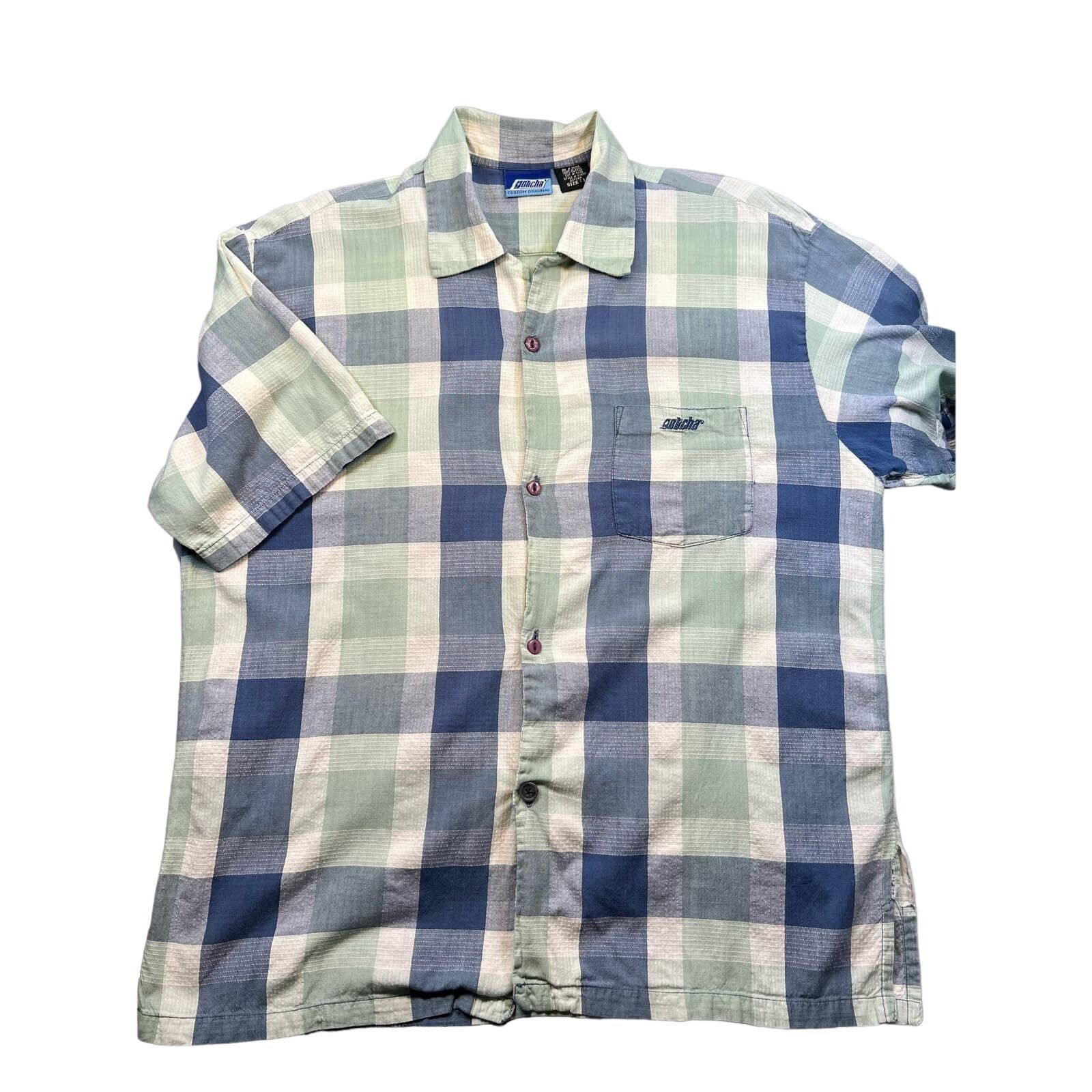 Gotcha Gotcha Custom Original Button Up Shirt 100% Cotton Men L Size US L / EU 52-54 / 3 - 1 Thumbnail