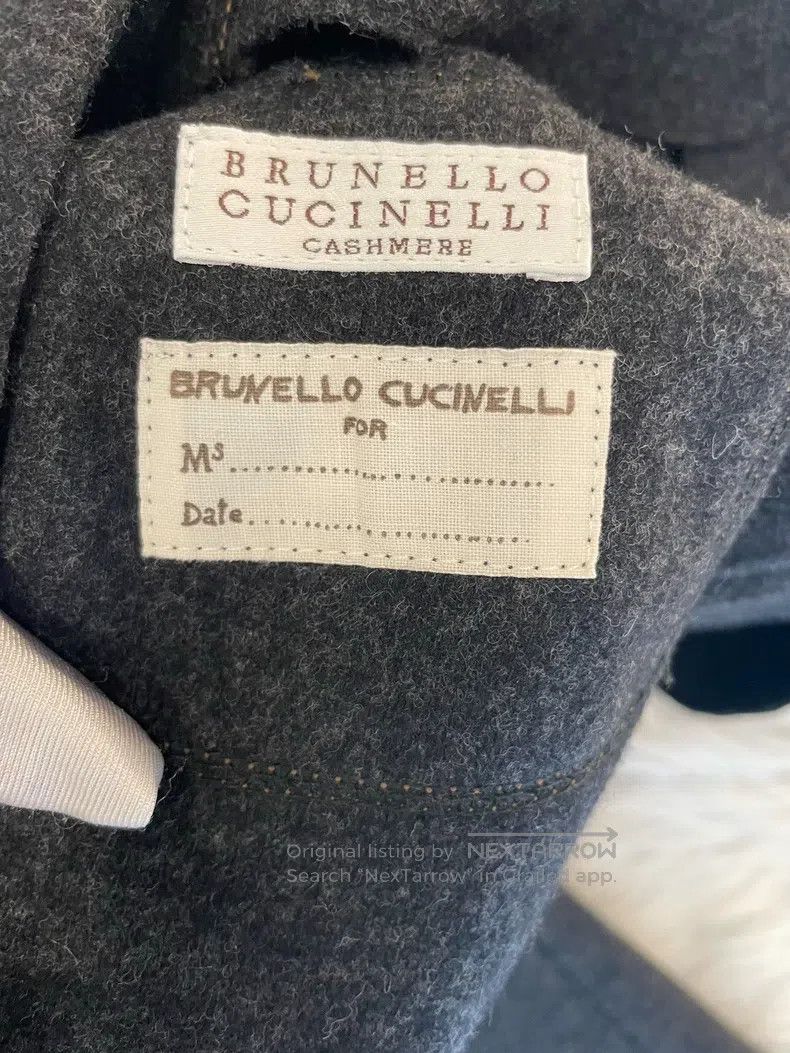 Brunello Cucinelli Brunello Cucinelli Black Gray Wool Mandarin Collar Suit Ja Size XS / US 0-2 / IT 36-38 - 3 Thumbnail