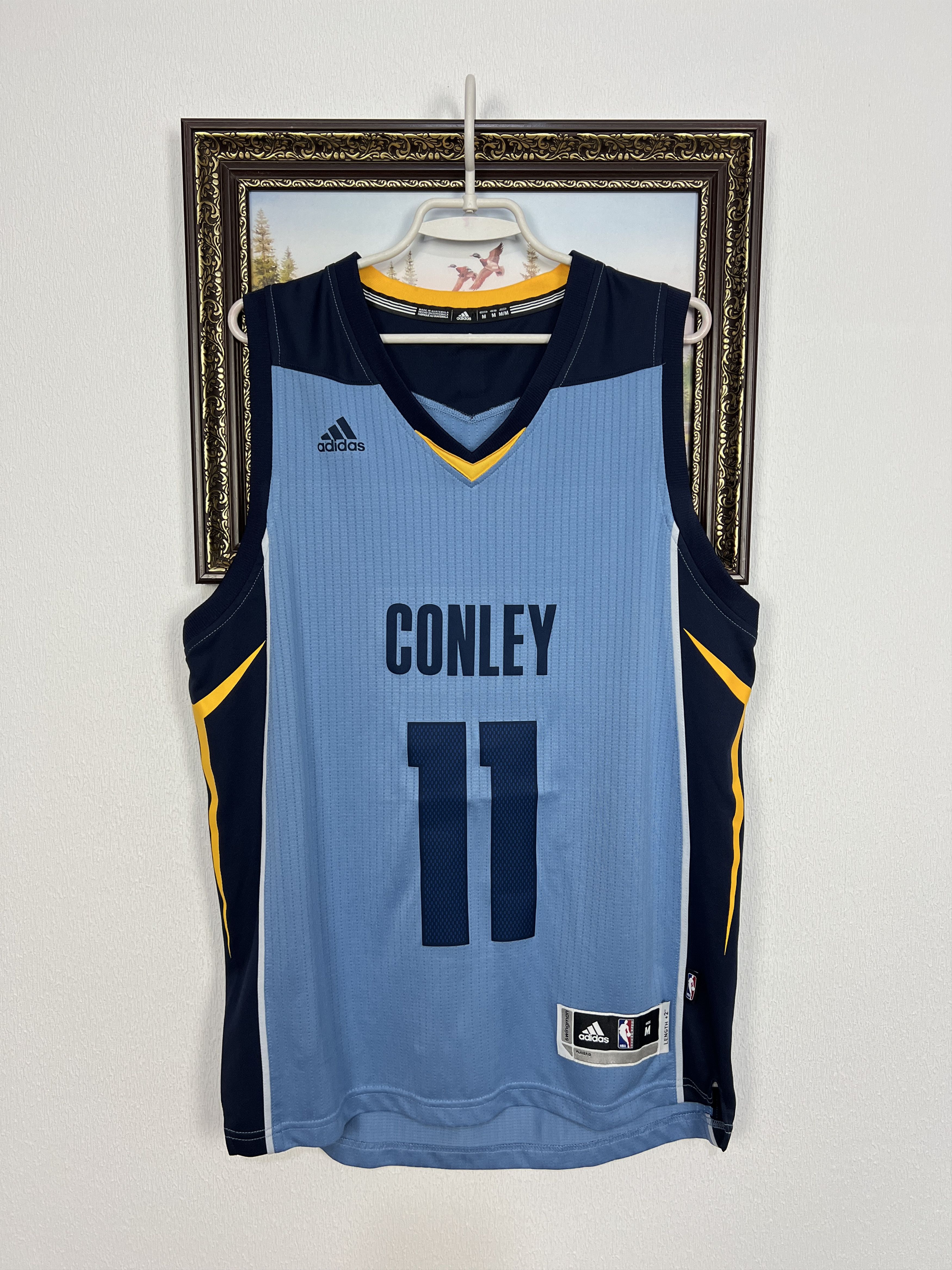 Adidas Adidas Memphis Grizzlies Mike Conley Blue Jersey NBA Shirt Size US M / EU 48-50 / 2 - 1 Thumbnail