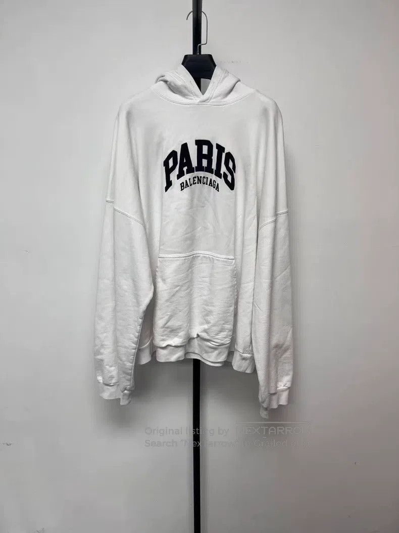 Balenciaga Balenciaga Letter Printed Oversized Hoodie Size L / US 10 / IT 46 - 1 Thumbnail