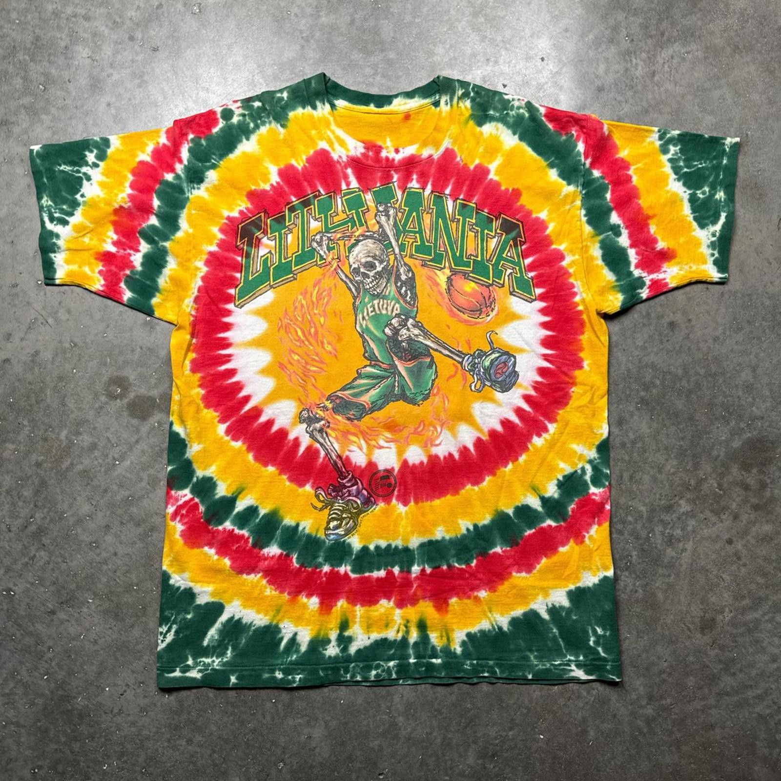 Liquid Blue Lithuania Liquid Blue Spectrum Basketball Team 90's T-Shirt Size US XL / EU 56 / 4 - 1 Thumbnail
