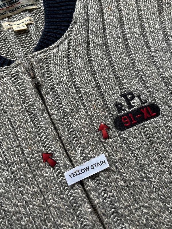 Polo Ralph Lauren Polo Ralph Lauren Sporting Goods 1991 P R L Zip Sweater Size US XL / EU 56 / 4 - 11 Thumbnail