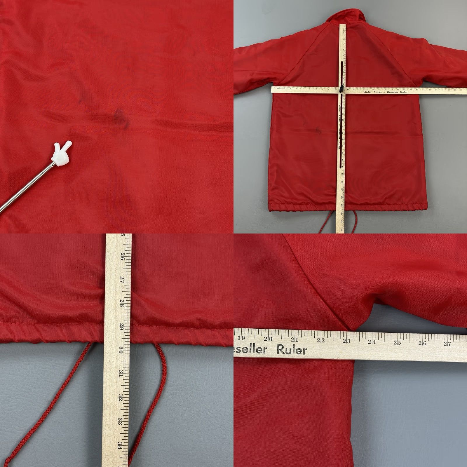 Coach VINTAGE Swingster Coach Jacket Mens Medium Red Fleece Lined Snap Front 90s USA Size US M / EU 48-50 / 2 - 8 Thumbnail