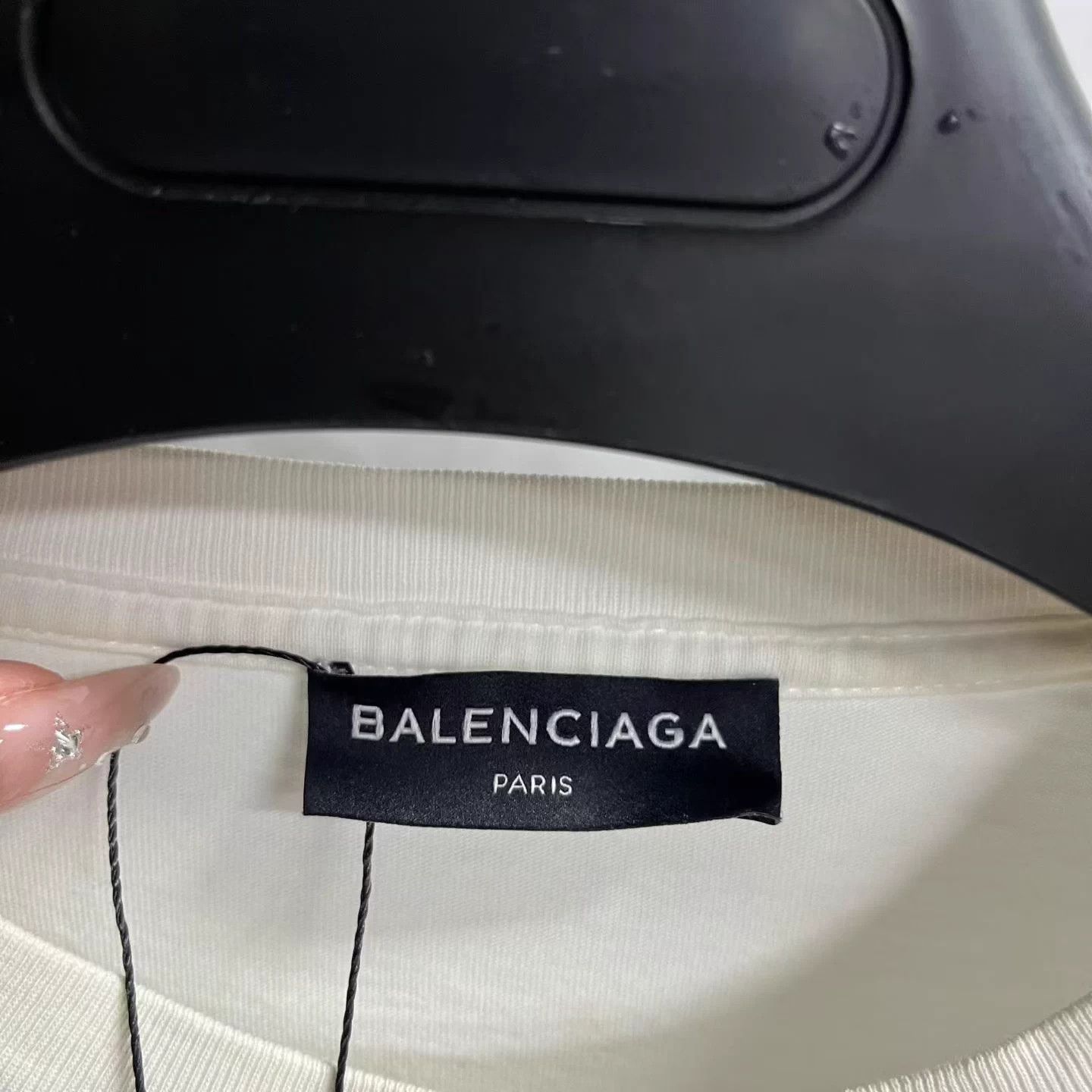 Balenciaga Balenciaga White Logo Crewneck Short-Sleeve Tee XS Size US XS / EU 42 / 0 - 3 Thumbnail