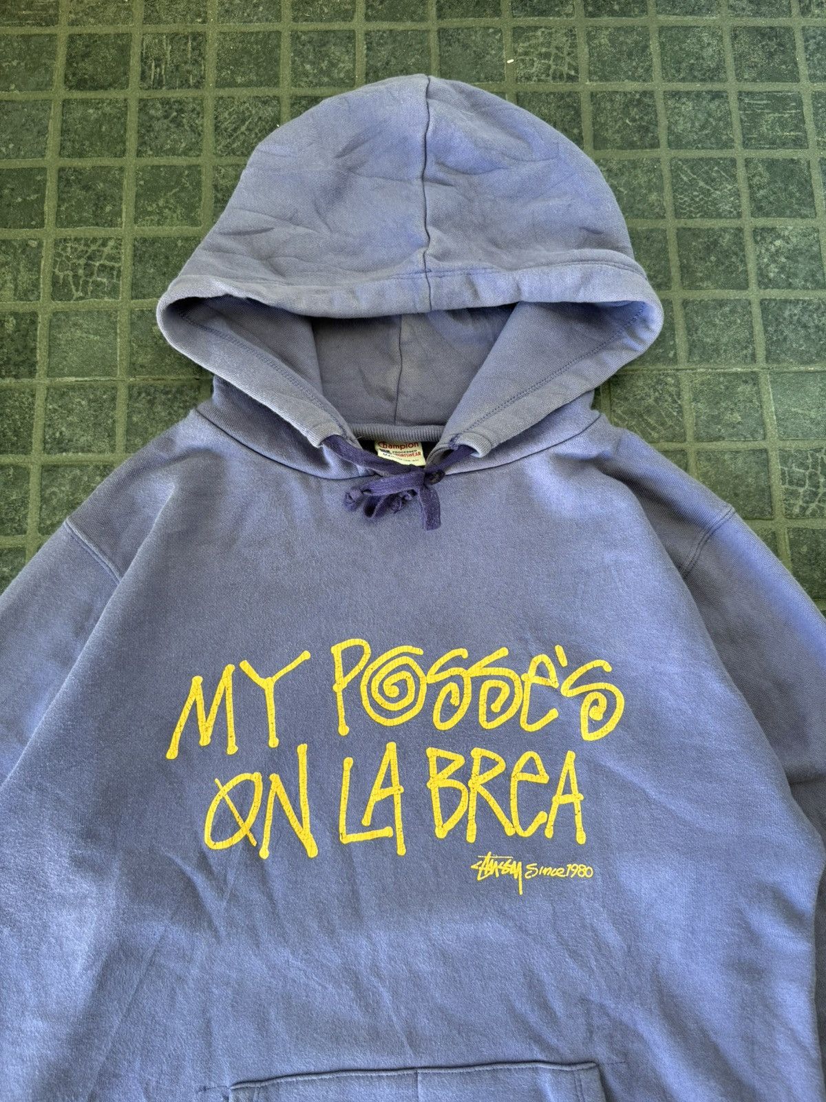 Stussy VINTAGE STUSSY X CHAMPION MY POSSE’S ON LA BREA HOODIE Size US M / EU 48-50 / 2 - 2 Thumbnail