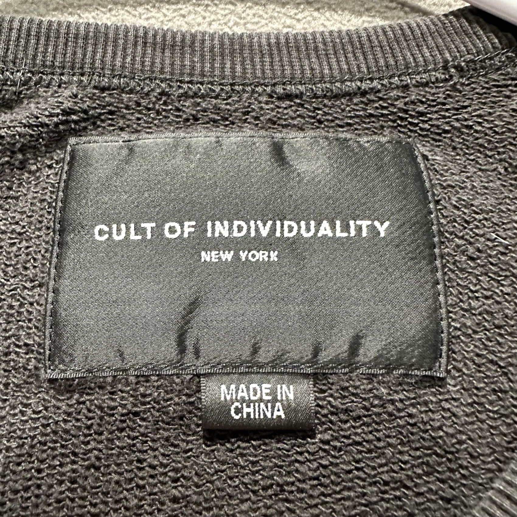 Cult Of Individuality Cult Of Individuality Sweatshirt Men Medium Black POLACK Print Crew French Terry Size US M / EU 48-50 / 2 - 6 Thumbnail