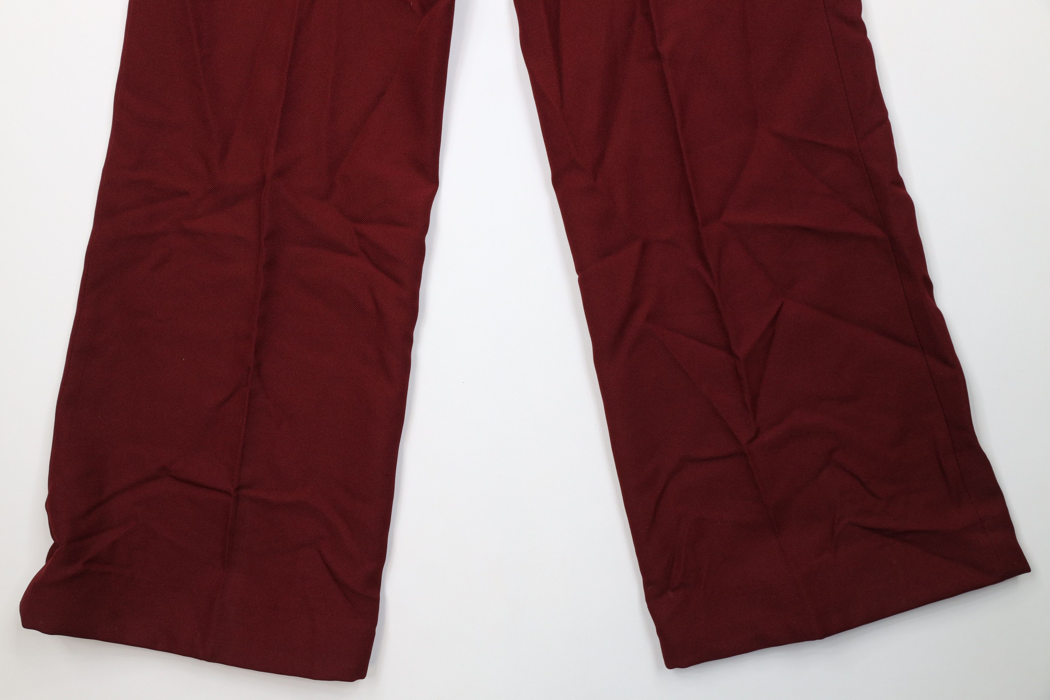 Vintage Vintage 70s Streetwear Knit Bell Bottoms Chino Pants Red USA Size 28" / US 6 / IT 42 - 12 Thumbnail