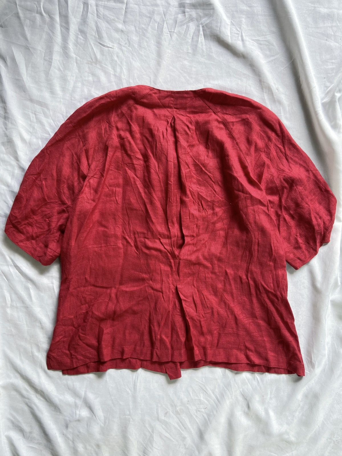 Issey Miyake 1990S ISSEY MIYAKE BLOUSE RED COLOUR Size M / US 6-8 / IT 42-44 - 2 Thumbnail