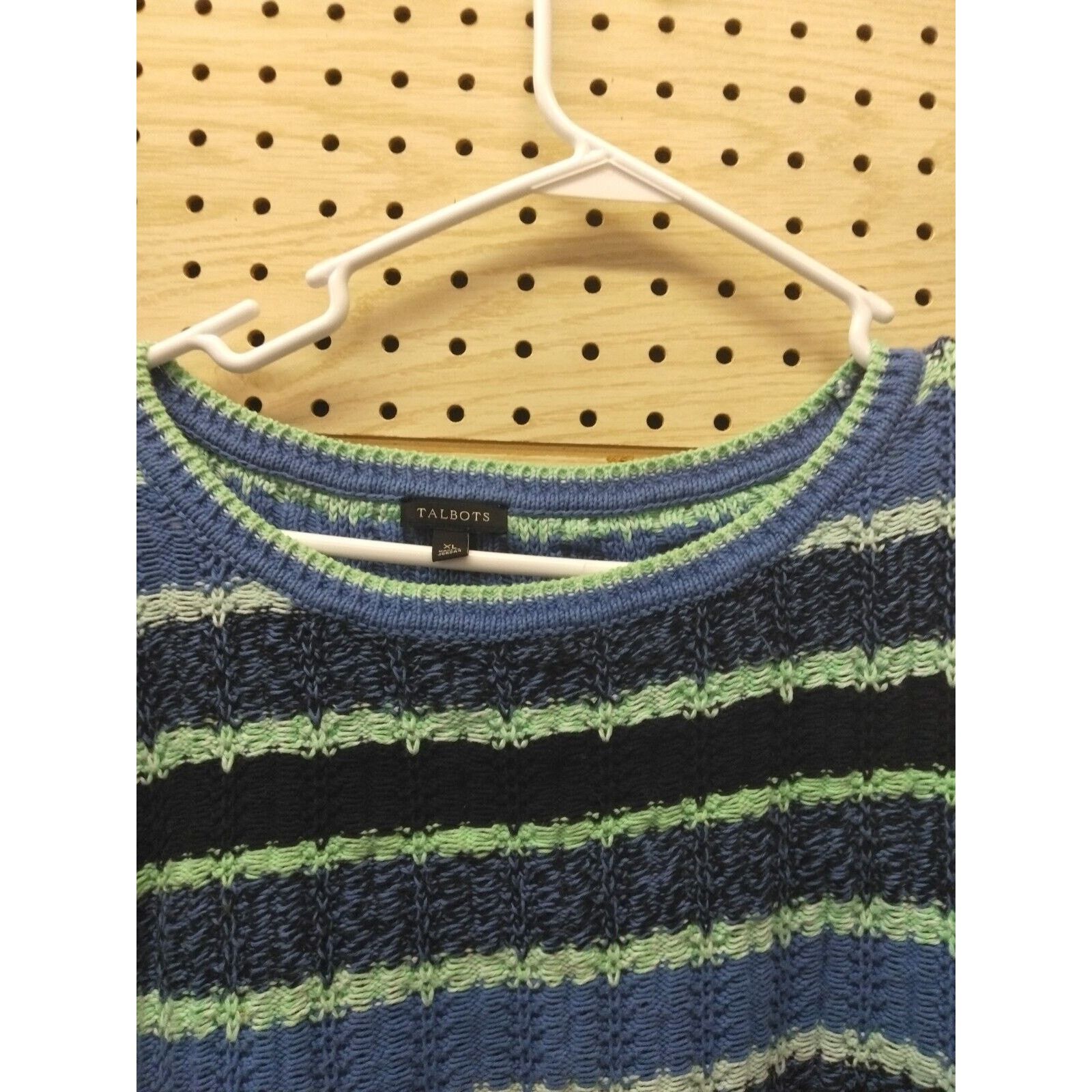 Other Talbots blue and green striped sweater Size XL 100 Cotton Size XL / US 12-14 / IT 48-50 - 5 Thumbnail