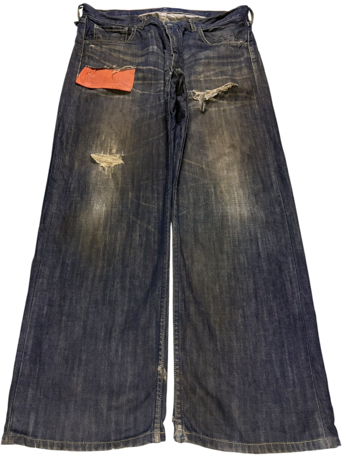 Levi's Vintage 90s Levis 503 Rusty Mud Wash Distressed Baggy Jeans Size US 34 / EU 50 - 1 Thumbnail