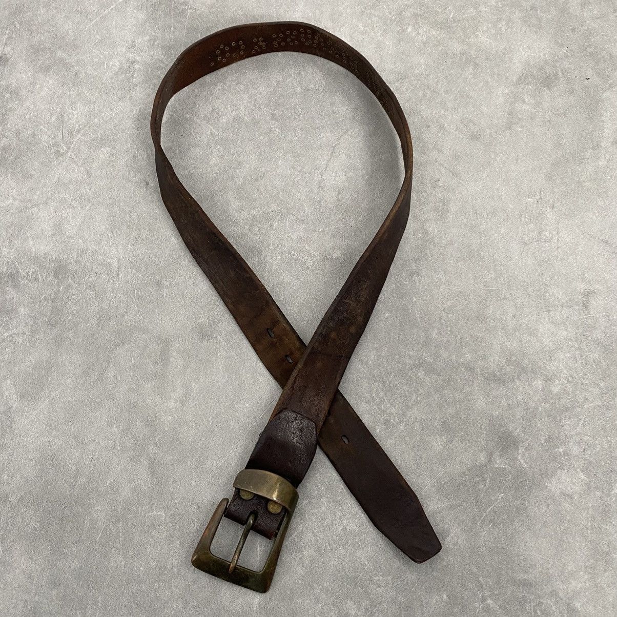 Levi's × Levi's Vintage Clothing × Vintage Vintage LEVI'S 501 studded genuine leather belt Size ONE SIZE - 1 Thumbnail
