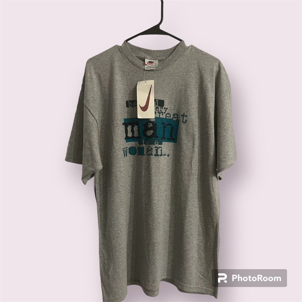 image of Deadstock Nike Woman’S Shirt in Grey, Women's (Size Large)
